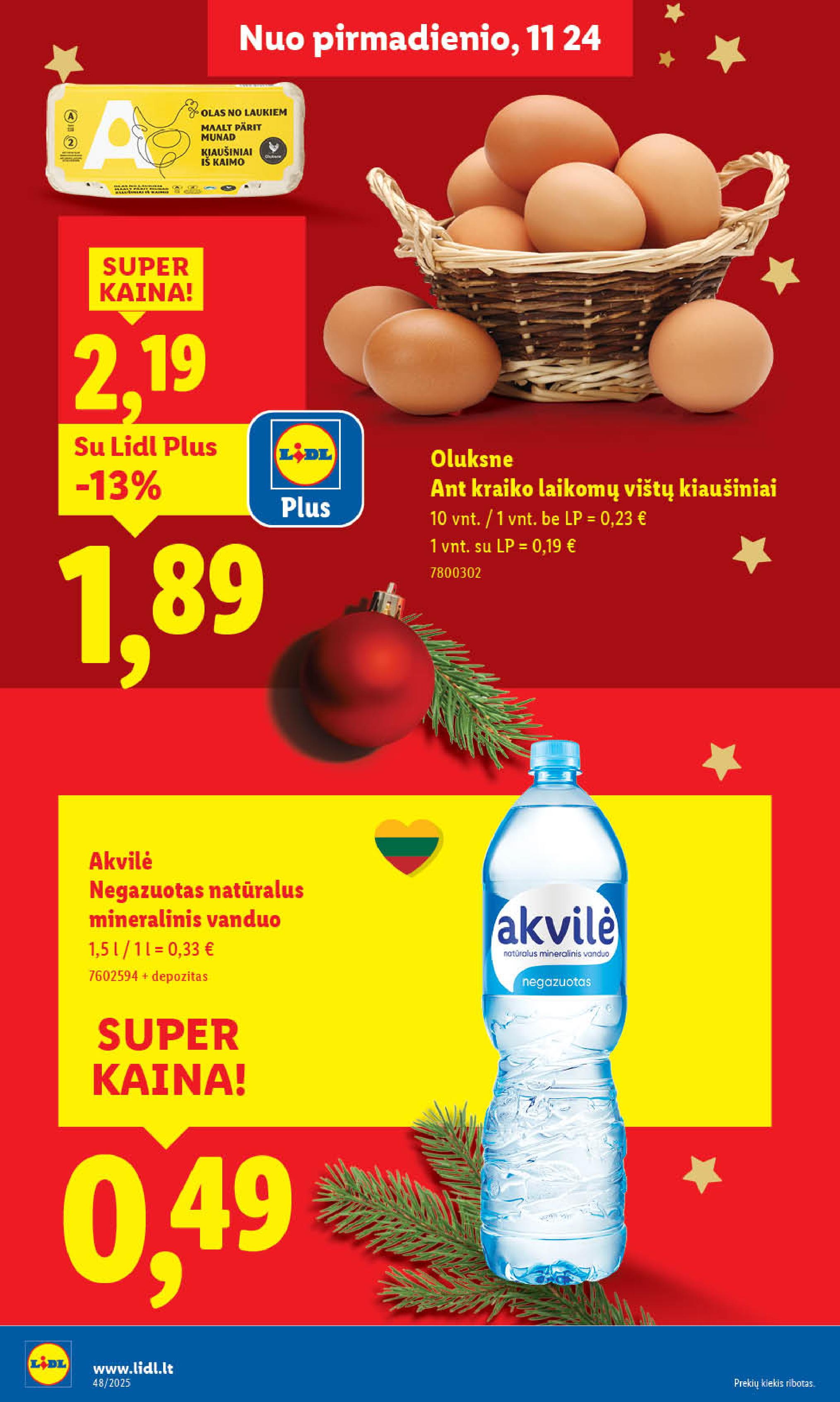 Naujausias LIDL kaininis katalogas 2025.11.24 - 2025.11.30