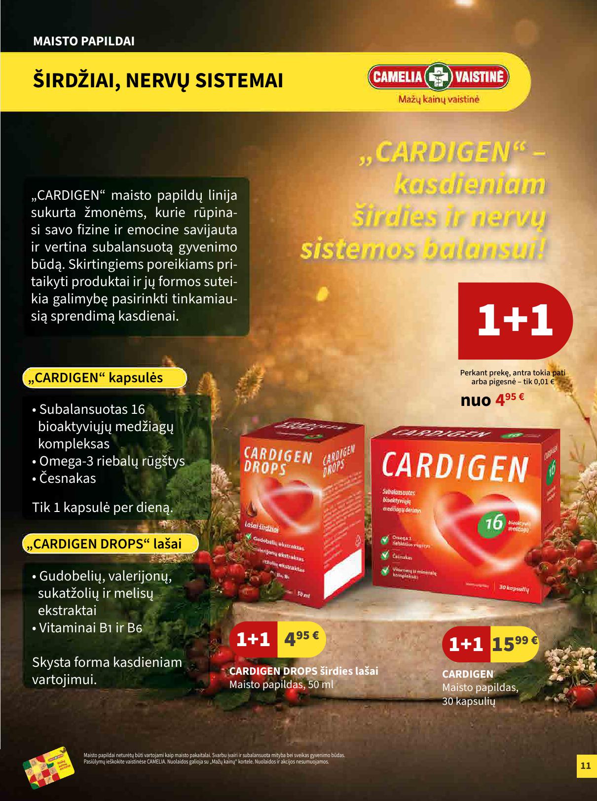 CAMELIA vaistinės akcijų leidinys 2026.07.01 - 2026.07.31