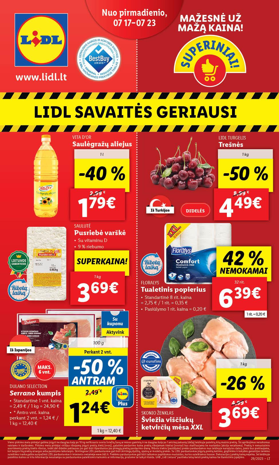 Naujausias LIDL kaininis katalogas 2023.07.17 - 2023.07.23