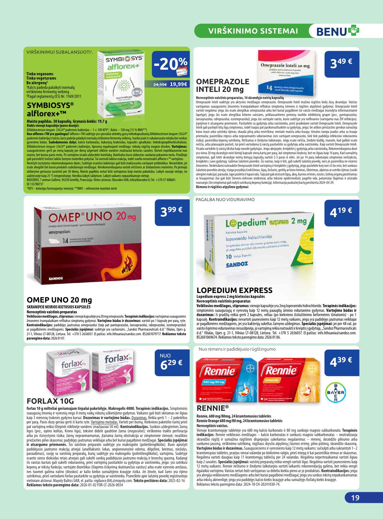BENU vaistinės akcijų ir nuolaidų leidinys 2026.04.01 - 2026.04.30