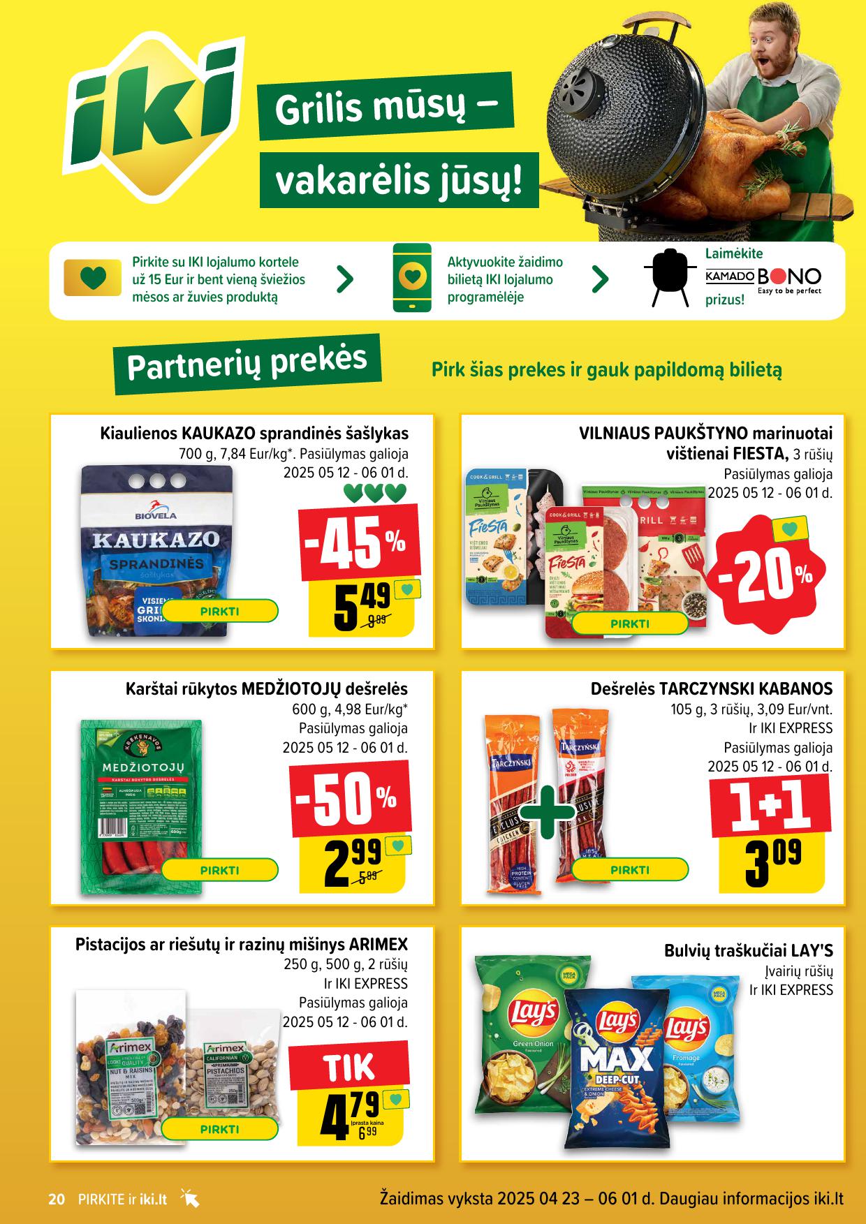 Naujausias IKI kaininis katalogas 2025.05.26 - 2025.06.01