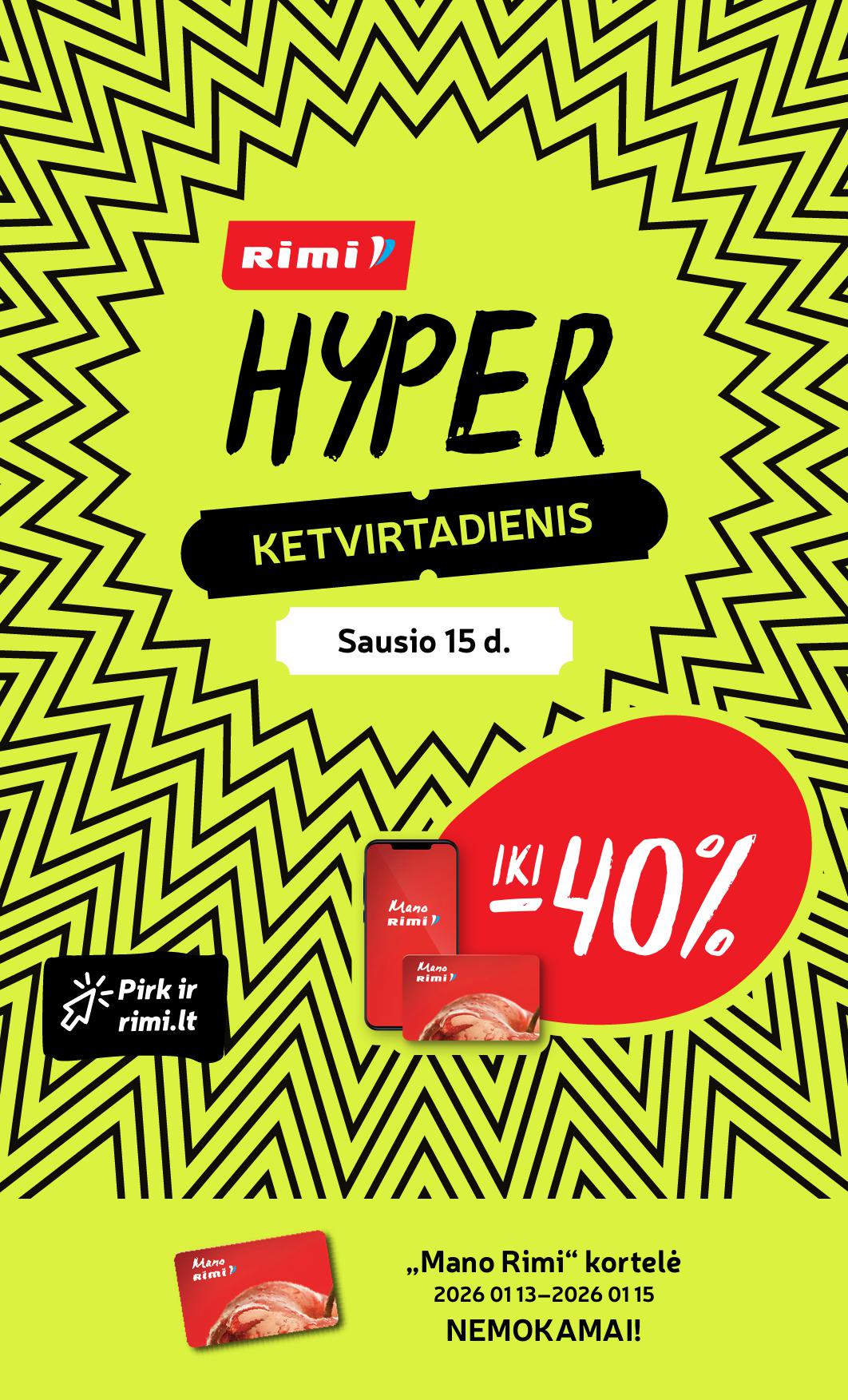 Naujausias RIMI kaininis katalogas 2026.01.13 - 2026.01.19