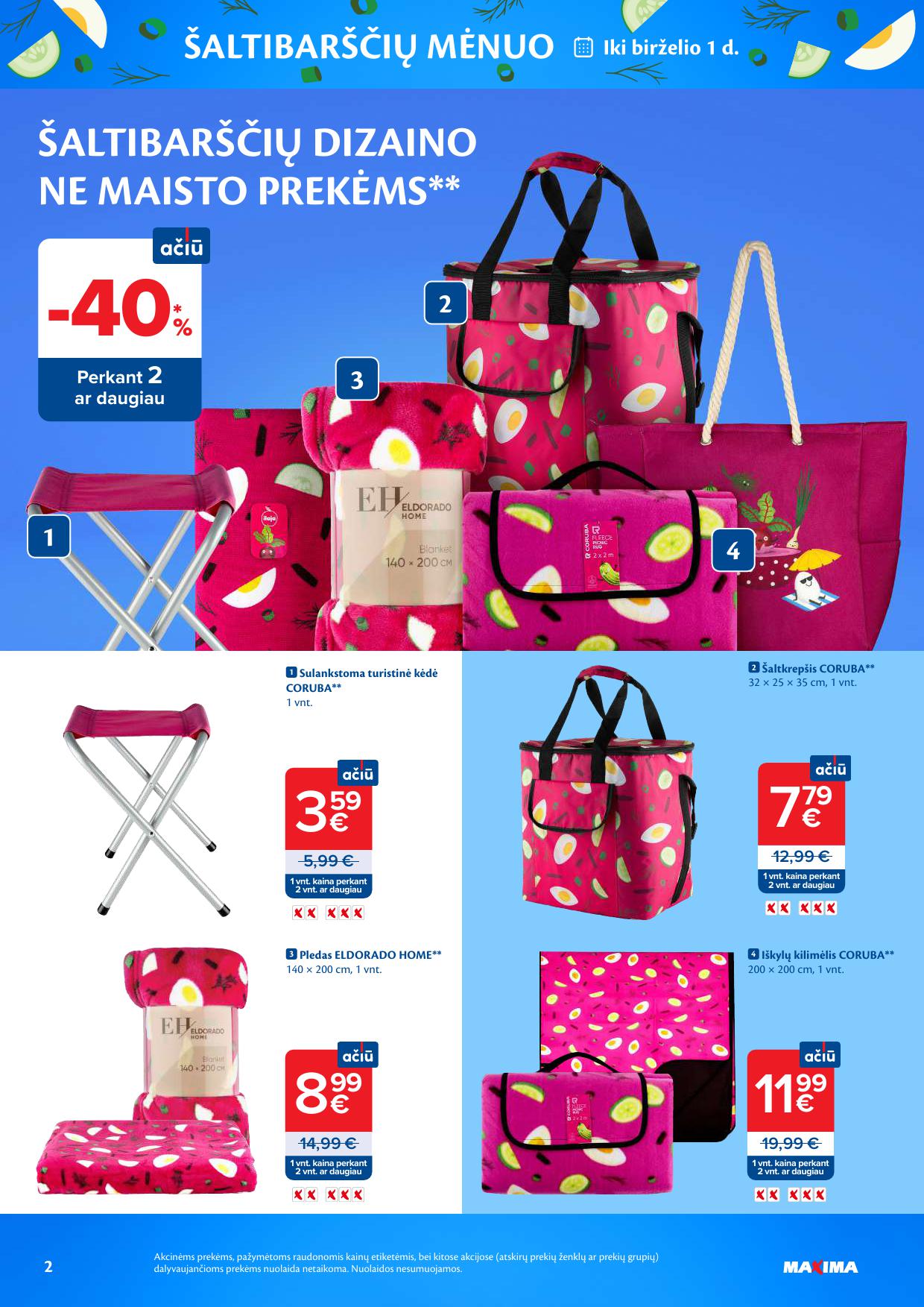 MAXIMA katalogas "ŠALTIBARŠČIŲ MĖNUO" 2026.04.21 - 2026.06.01