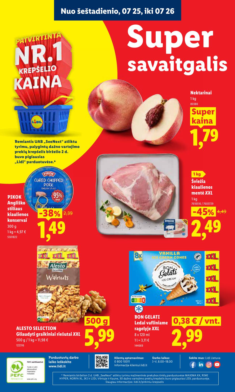 Naujausias LIDL kaininis katalogas 2026.07.20 - 2026.07.26