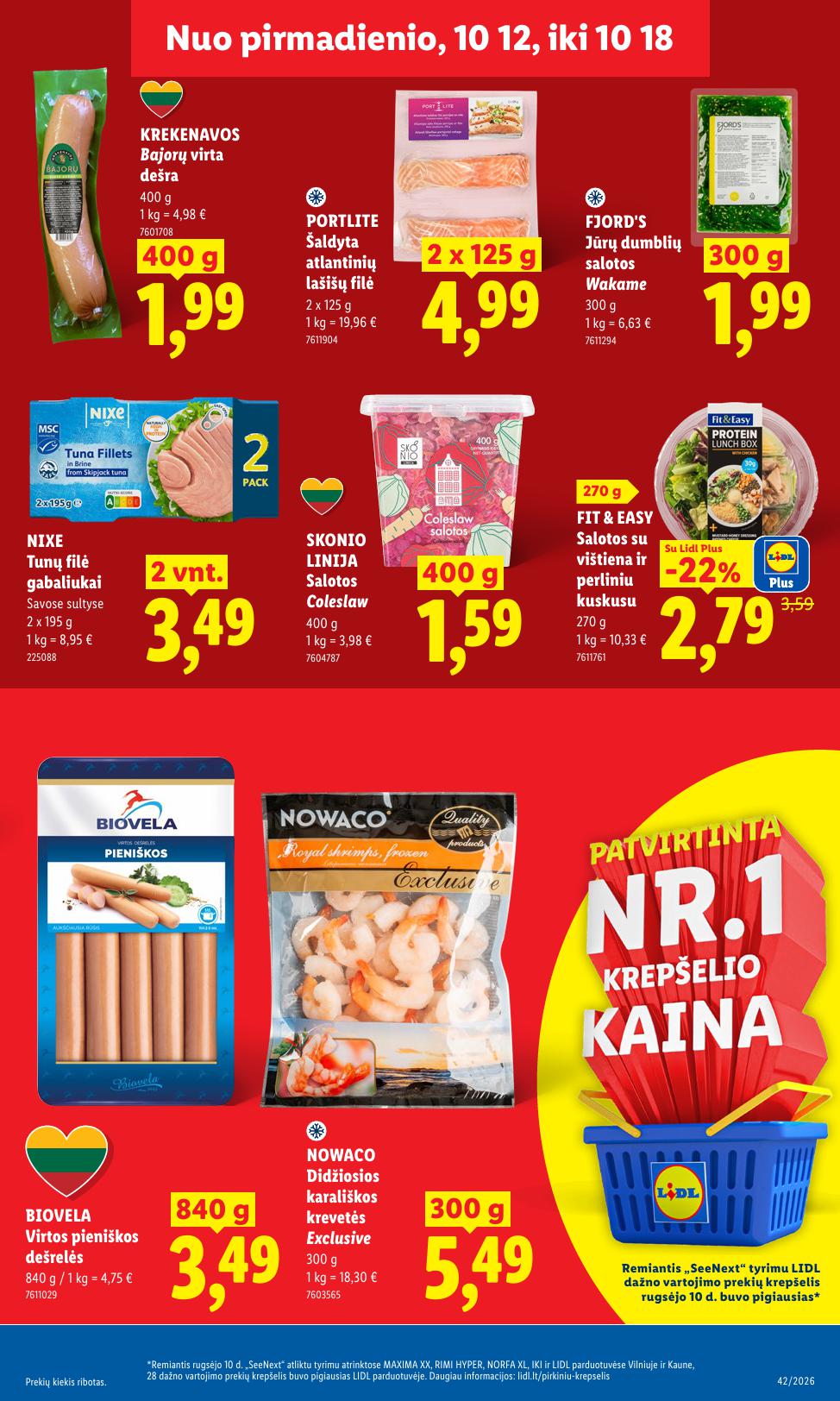 Naujausias LIDL kaininis katalogas 2026.10.12 - 2026.10.18