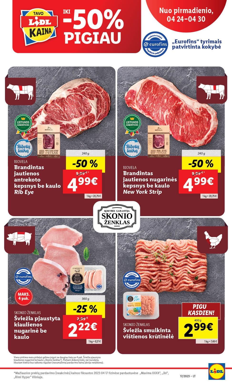Naujausias LIDL kaininis katalogas 2023.04.24 - 2023.04.30