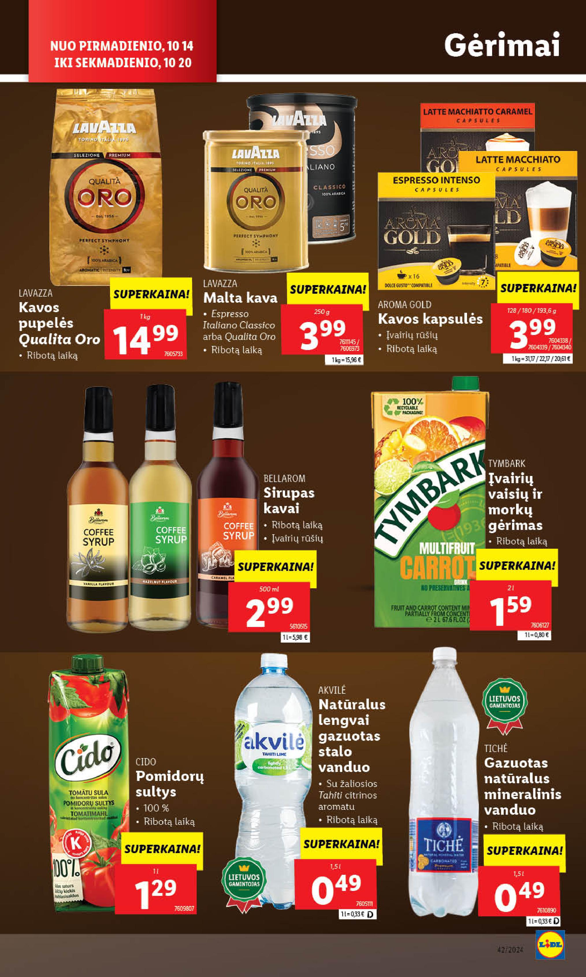 Naujausias LIDL kaininis katalogas 2024.10.14 - 2024.10.20