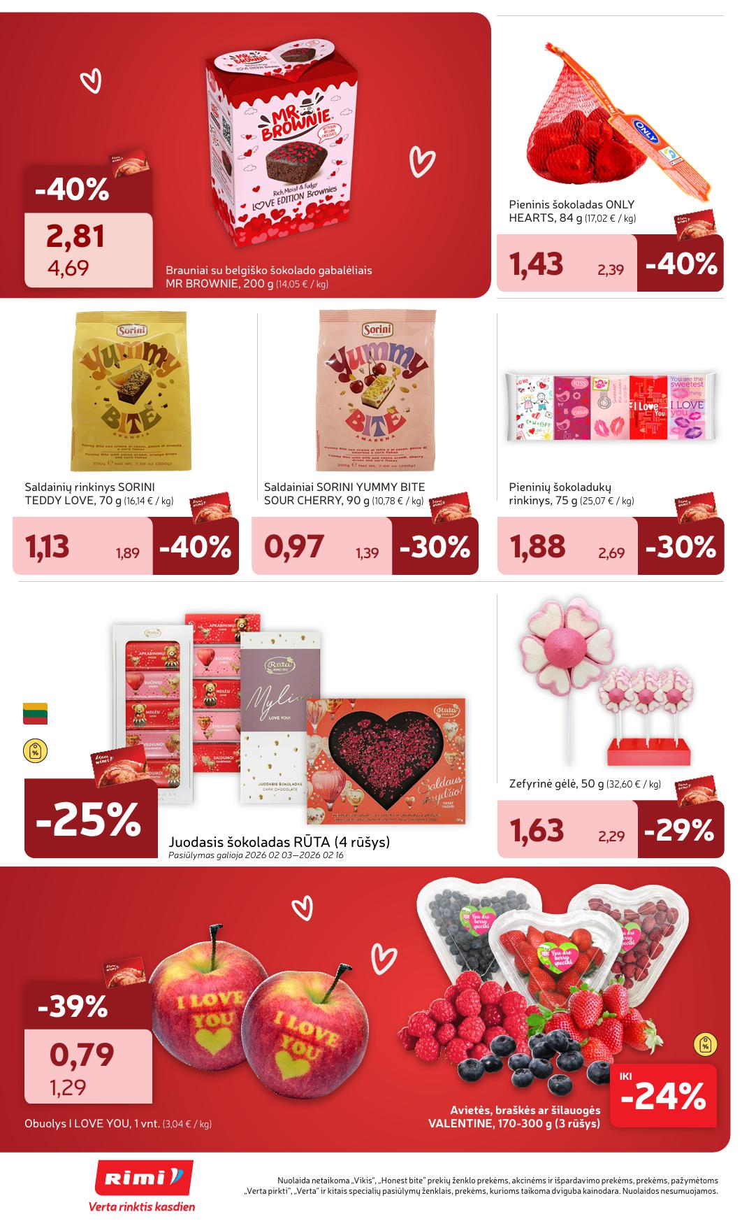Naujausias RIMI kaininis katalogas 2026.02.10 - 2026.02.16