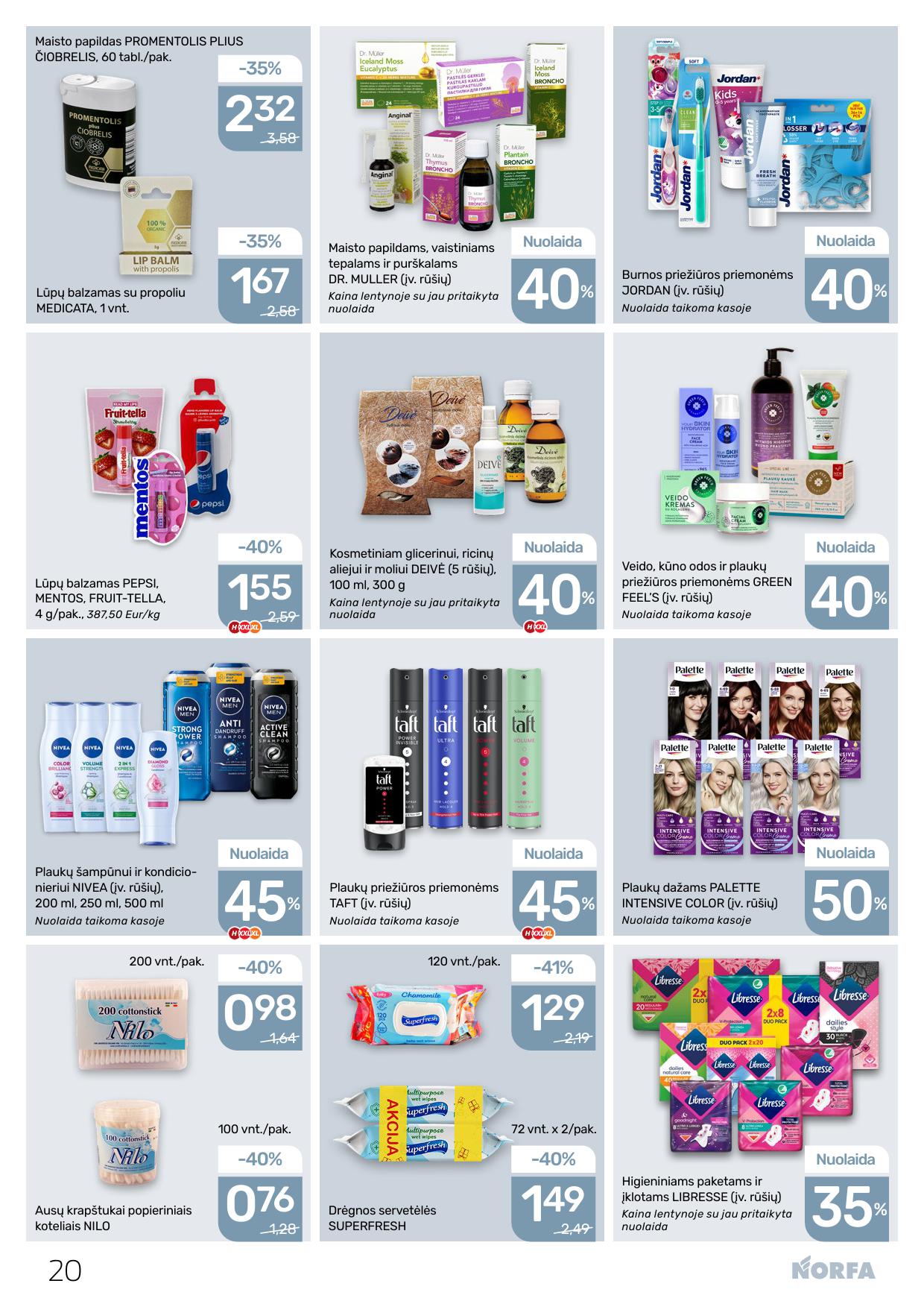 Naujausias NORFA kaininis katalogas 2026.03.05 - 2026.03.18