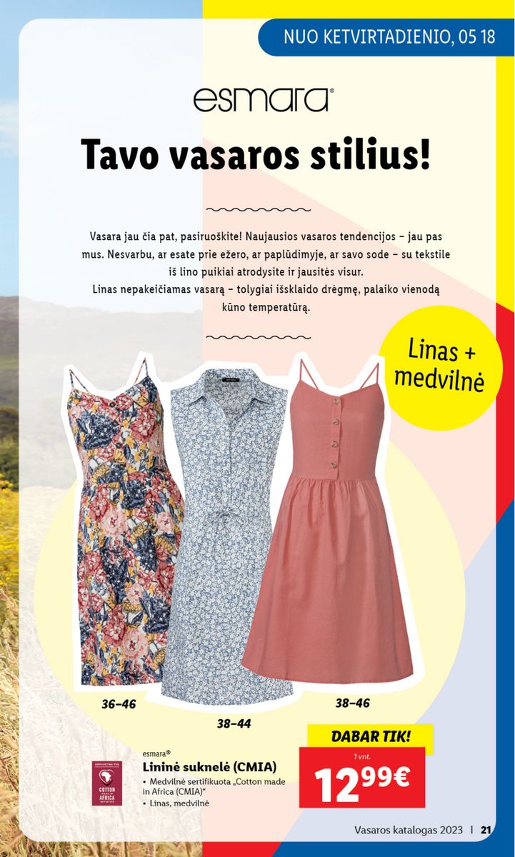 LIDL Vasaros katalogas 2023