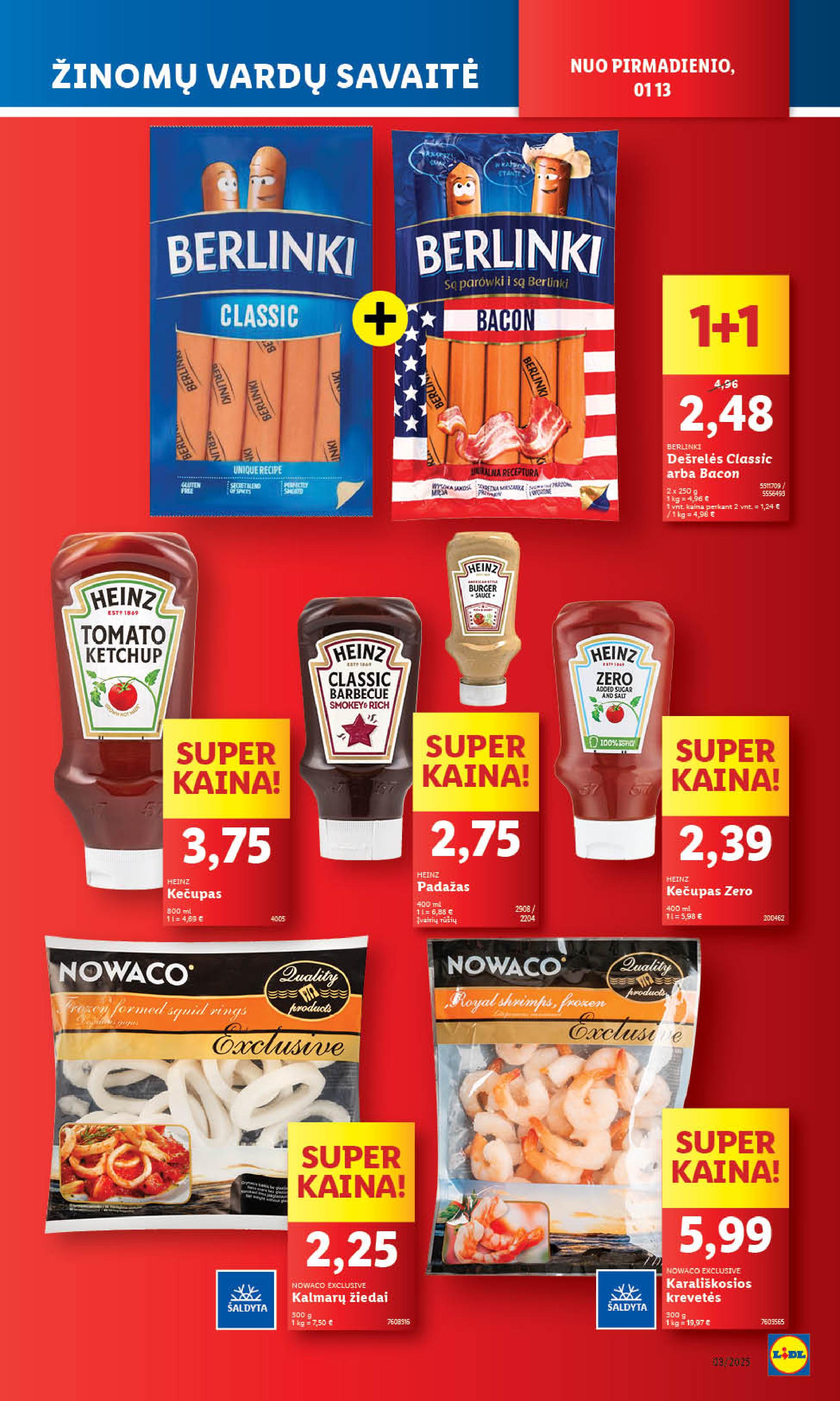 Naujausias LIDL kaininis katalogas 2025.01.13 - 2025.01.19