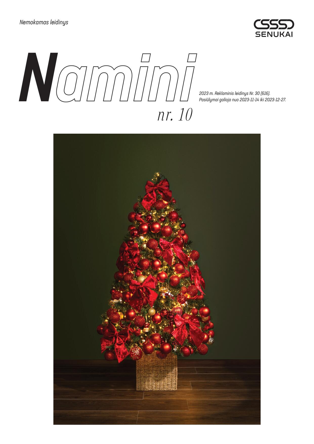 SENUKAI akciju leidinys "NAMINI" 2023.11.14 - 2023.12.27
