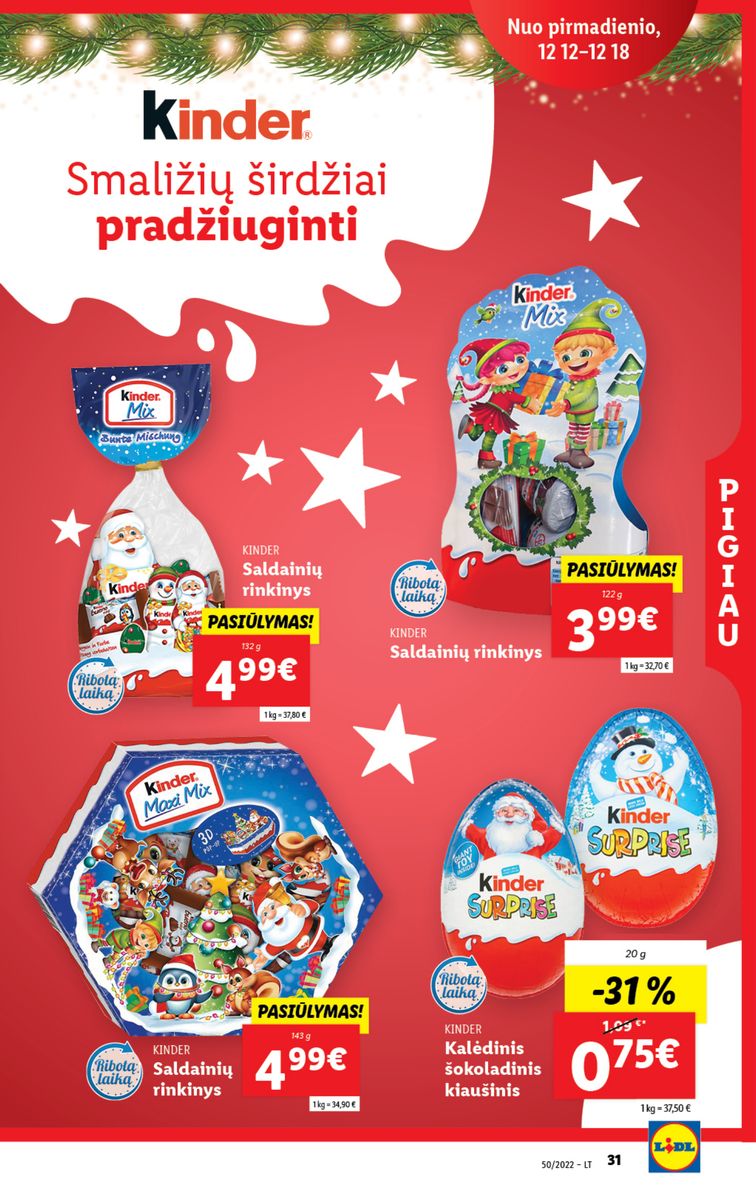 Naujausias LIDL kaininis katalogas 2022.12.12 - 2022.12.18