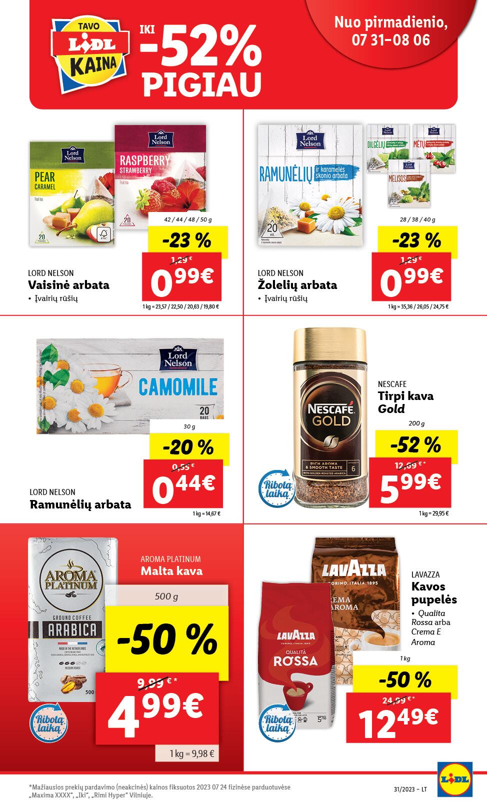 Naujausias LIDL kaininis katalogas 2023.07.31 - 2023.08.06