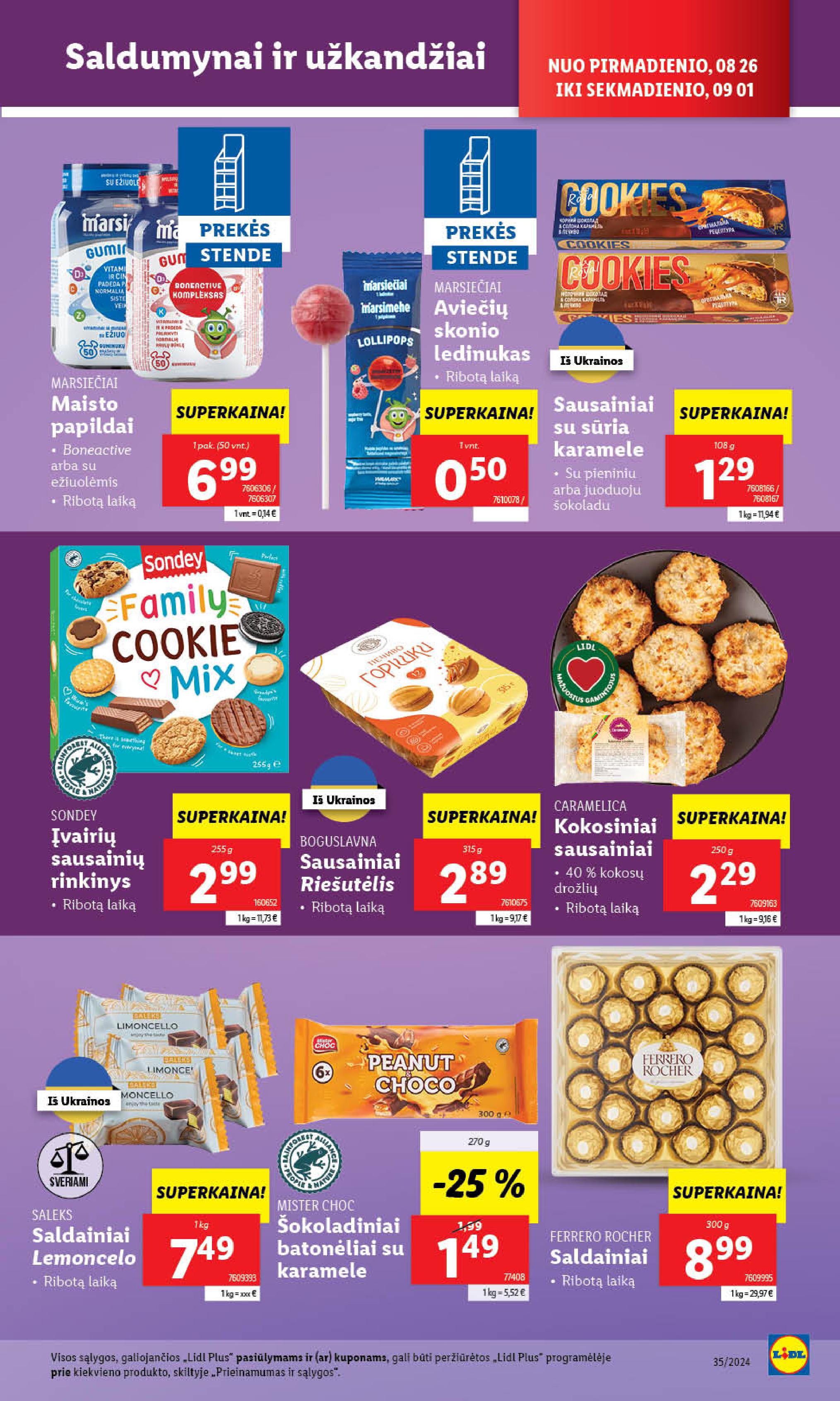 Naujausias LIDL kaininis katalogas 2024.08.26 - 2024.09.01