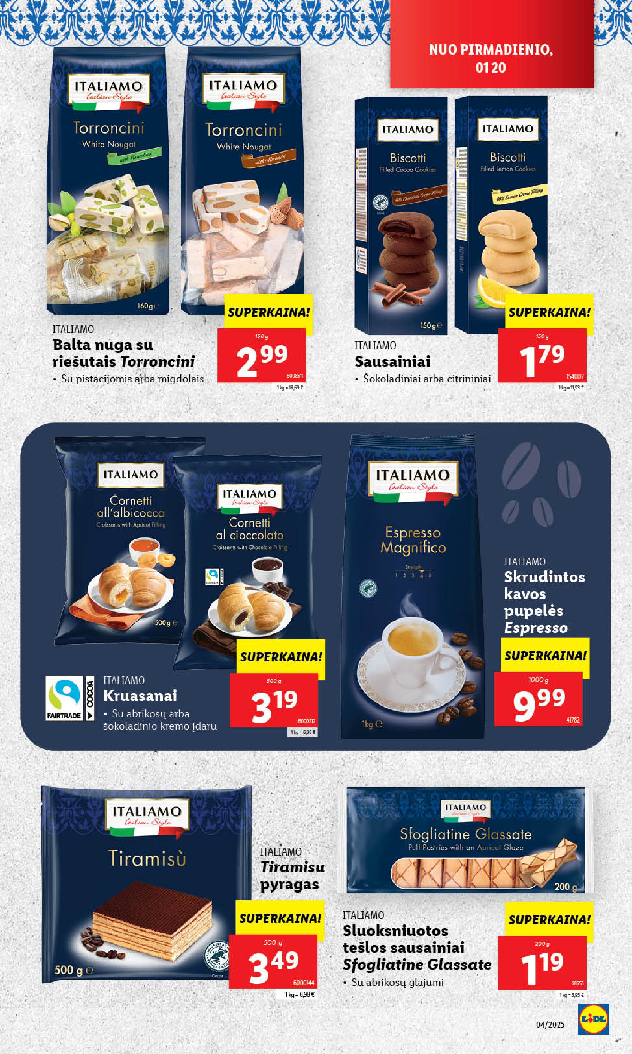 Naujausias LIDL kaininis katalogas 2025.01.20 - 2025.01.26