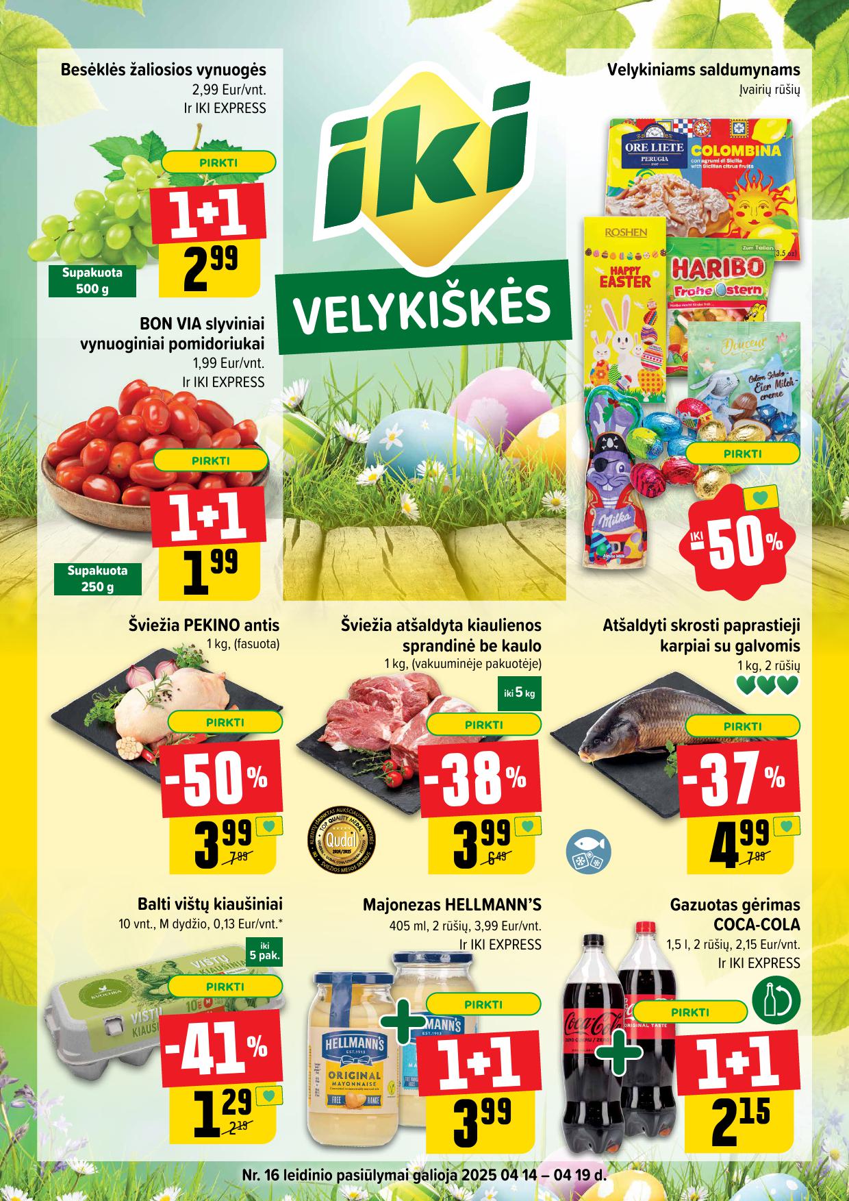 Naujausias IKI kaininis katalogas 2025.04.14 - 2025.04.19