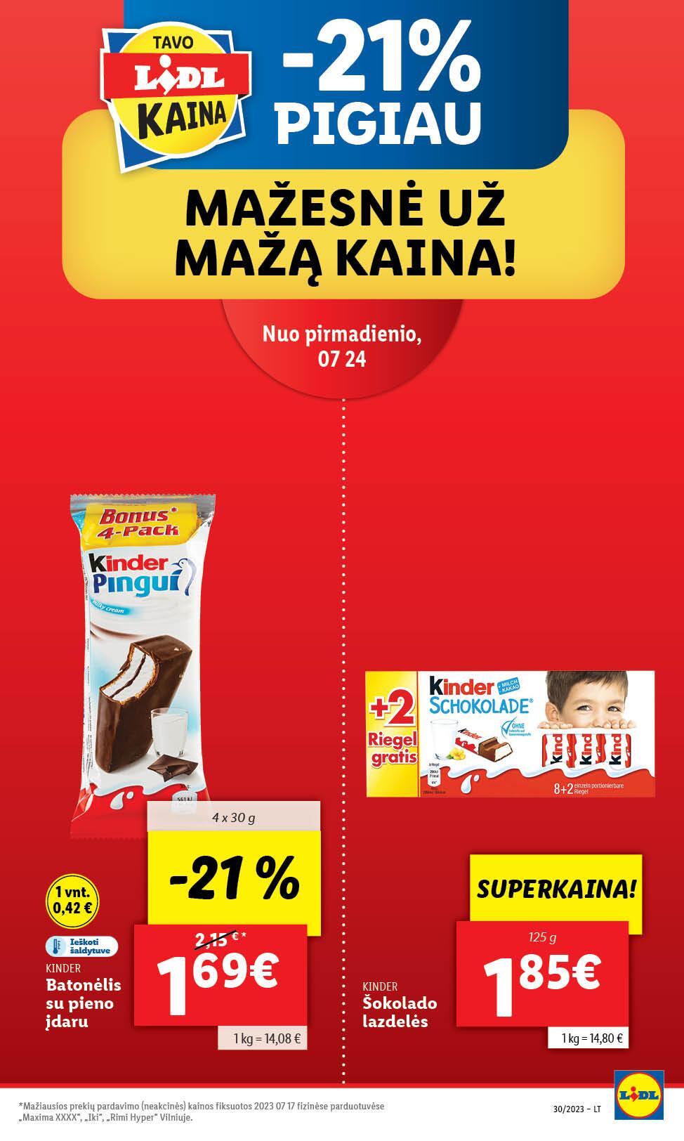 Naujausias LIDL kaininis katalogas 2023.07.24 - 2023.07.30