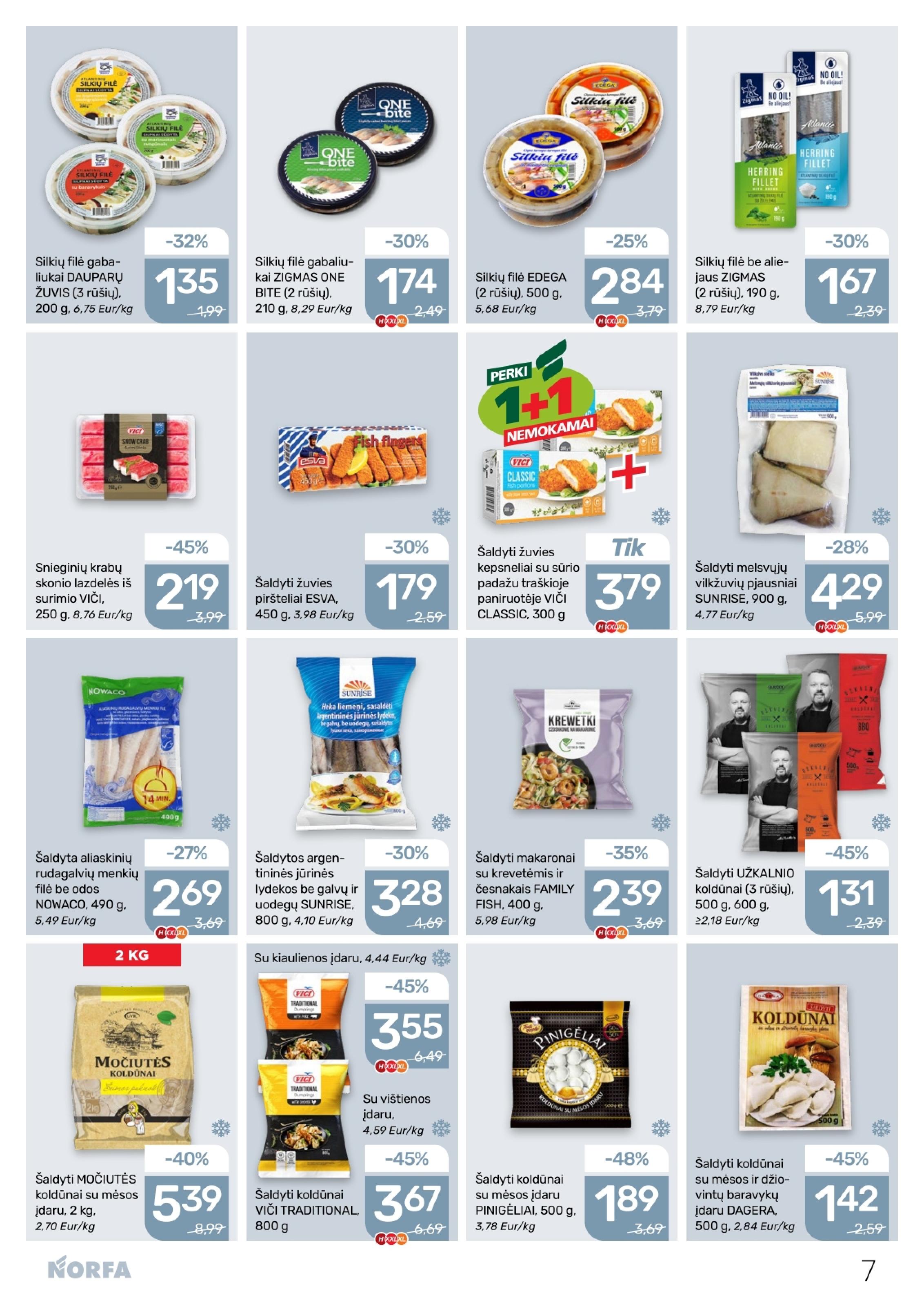 Naujausias NORFA kaininis katalogas 2026.01.08 - 2026.01.21