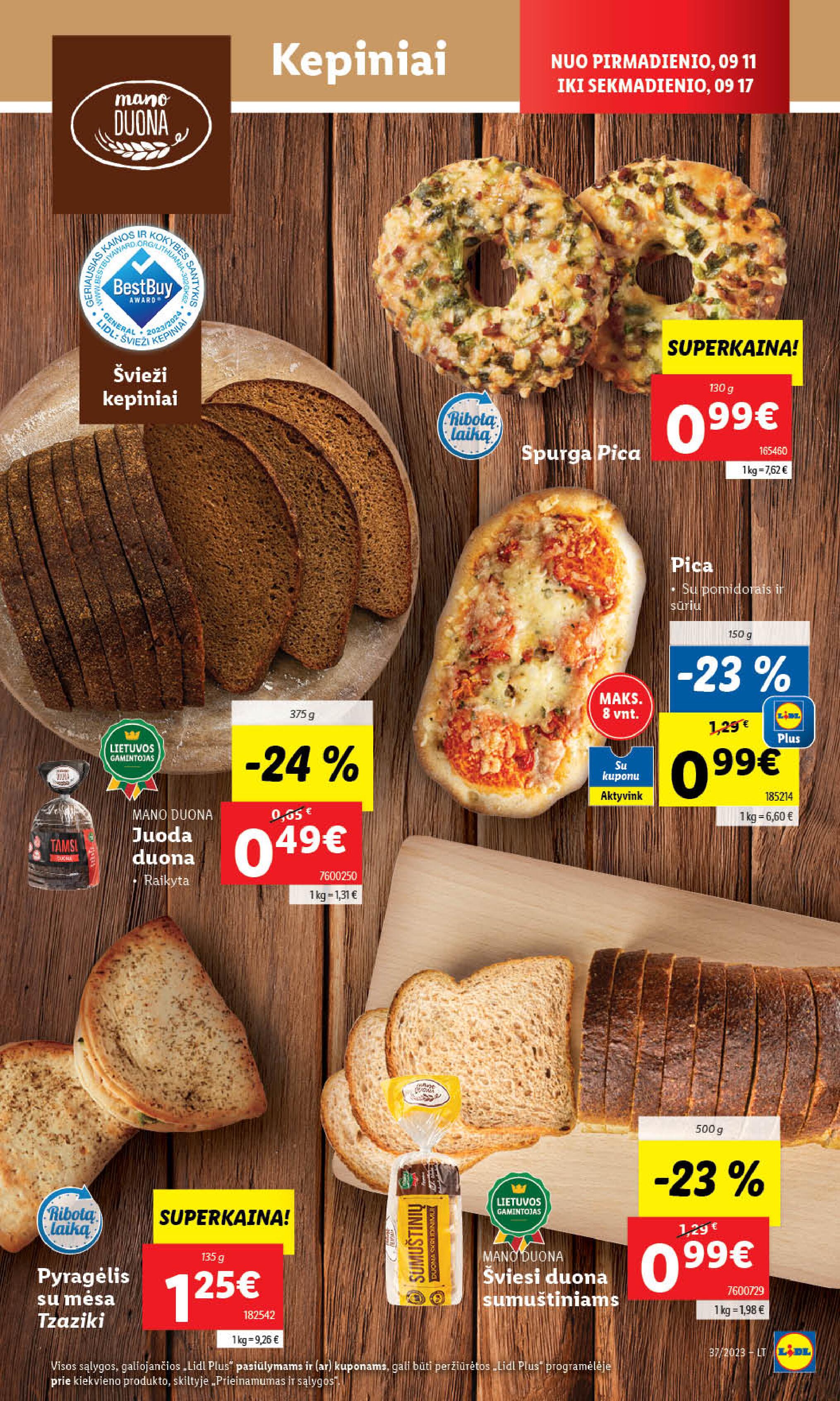 Naujausias LIDL kaininis katalogas 2023.09.11 - 2023.09.17