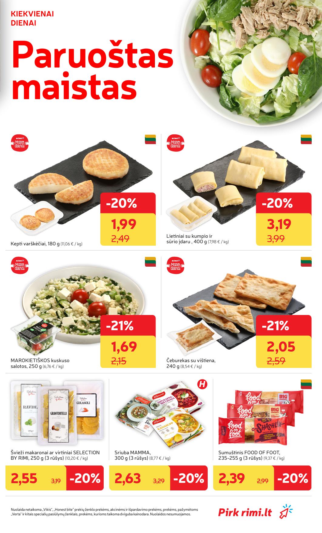Naujausias RIMI kaininis katalogas 2026.04.21 - 2026.04.27