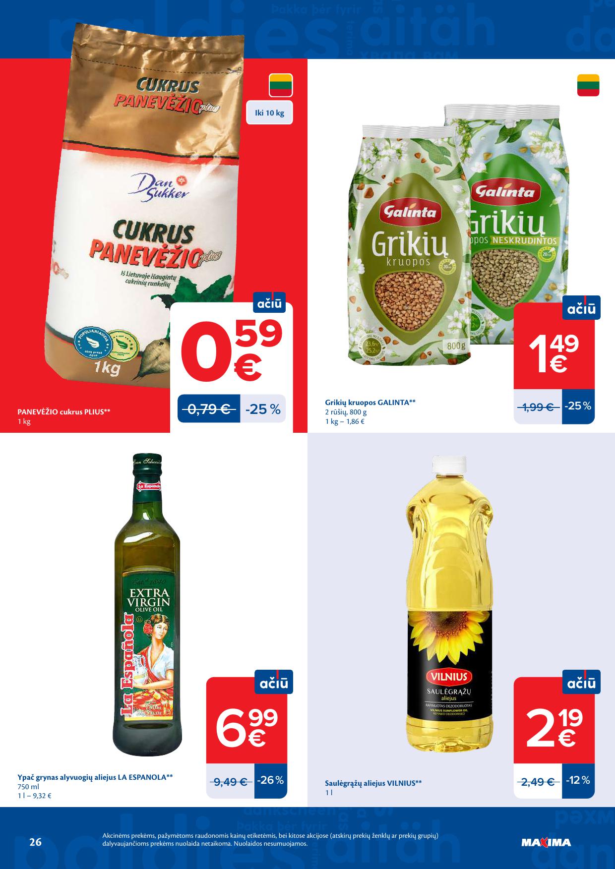 MAXIMA akcijų ir nuolaidų leidinys Nr.25 2026.06.16 - 2026.06.22