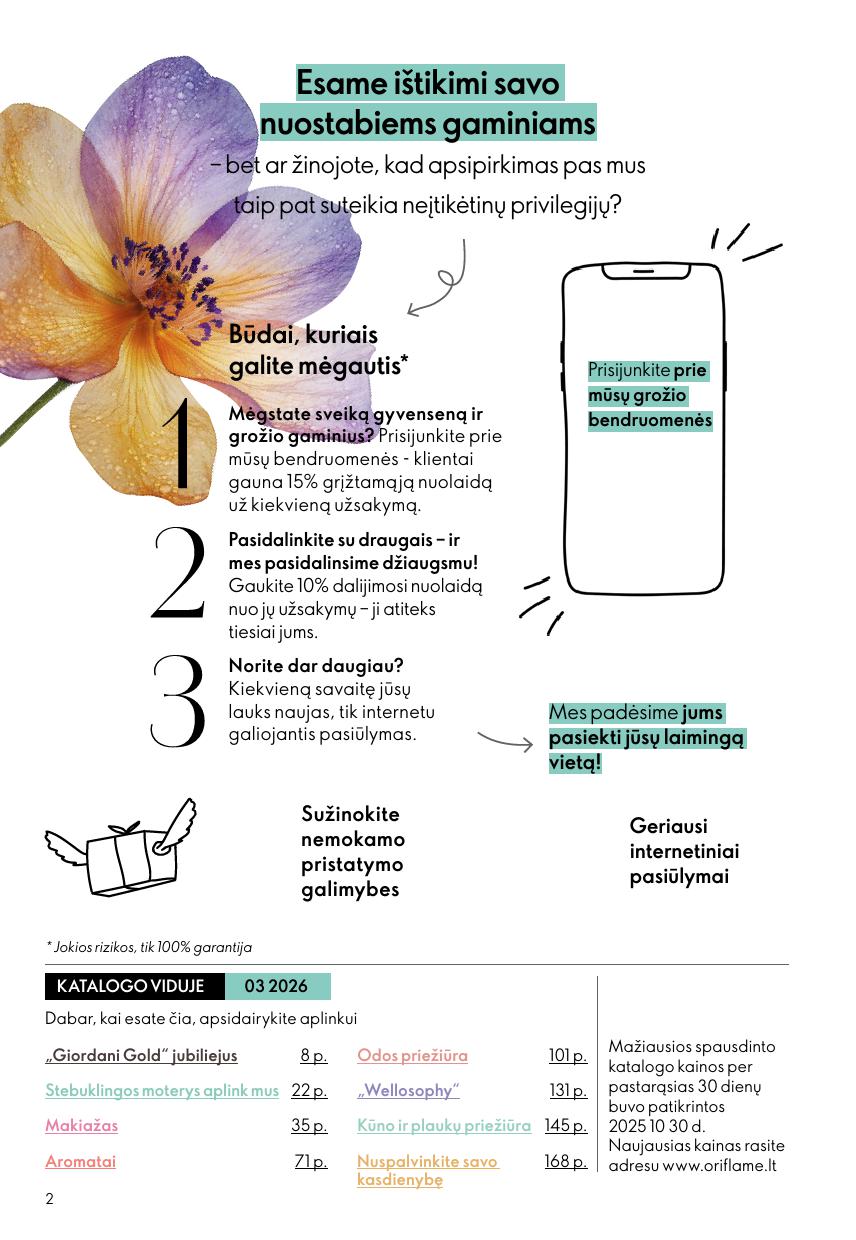Naujas ORIFLAME katalogas galioja 2026.02.18 - 2026.03.10