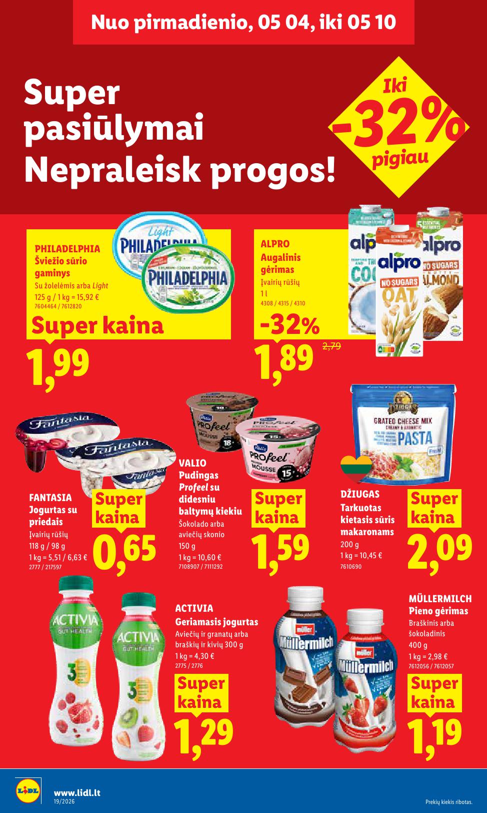 Naujausias LIDL kaininis katalogas 2026.05.04 - 2026.05.10
