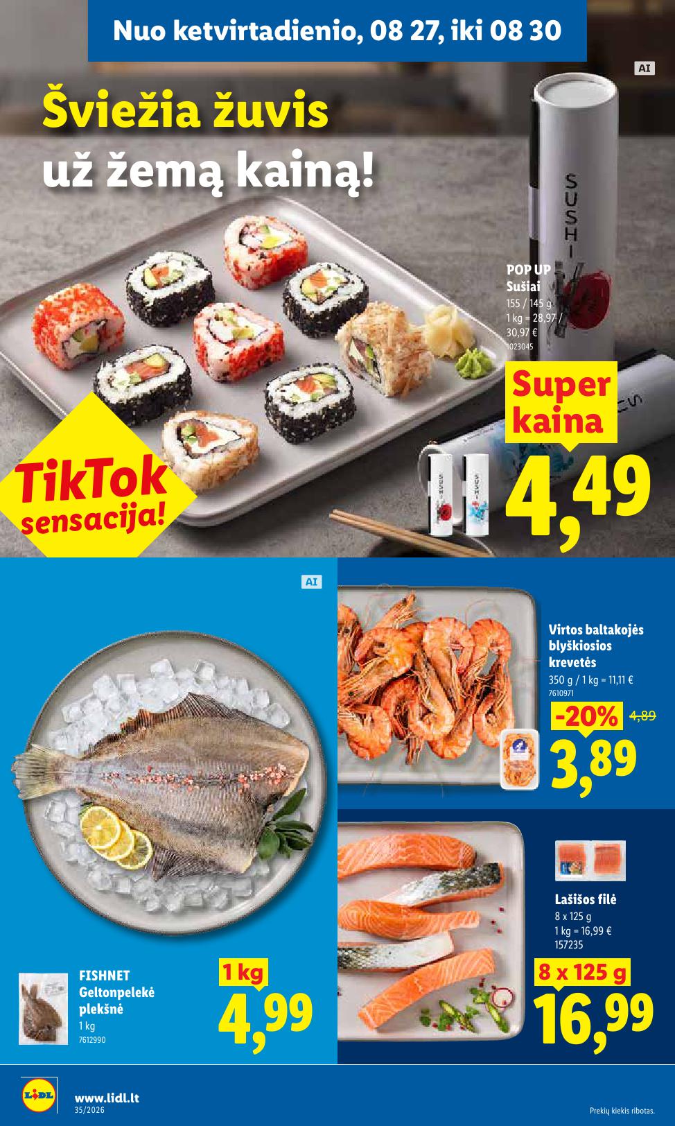 Naujausias LIDL kaininis katalogas 2026.08.24 - 2026.08.30