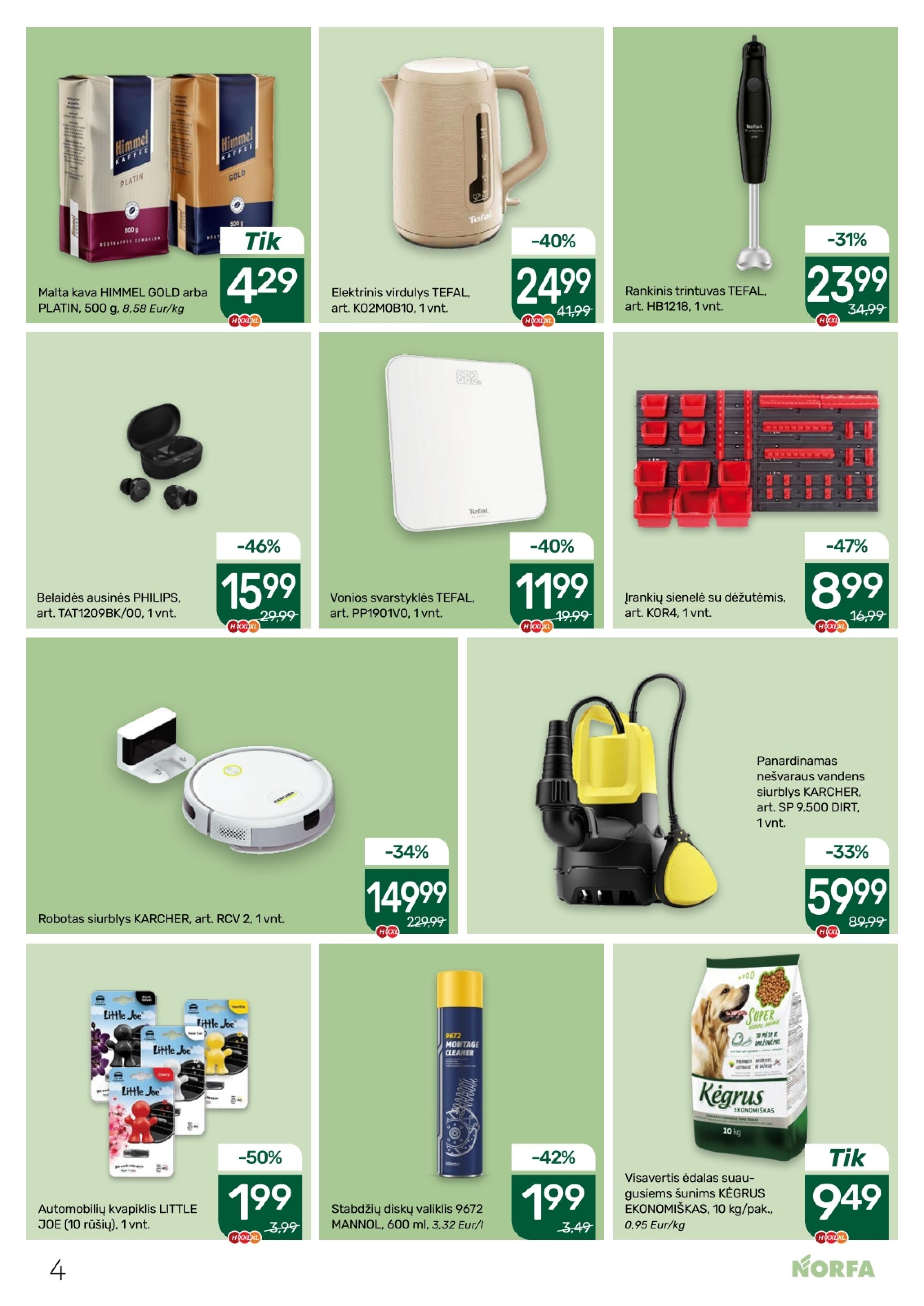 Naujausias NORFA kaininis katalogas 2026.03.19 - 2026.04.01