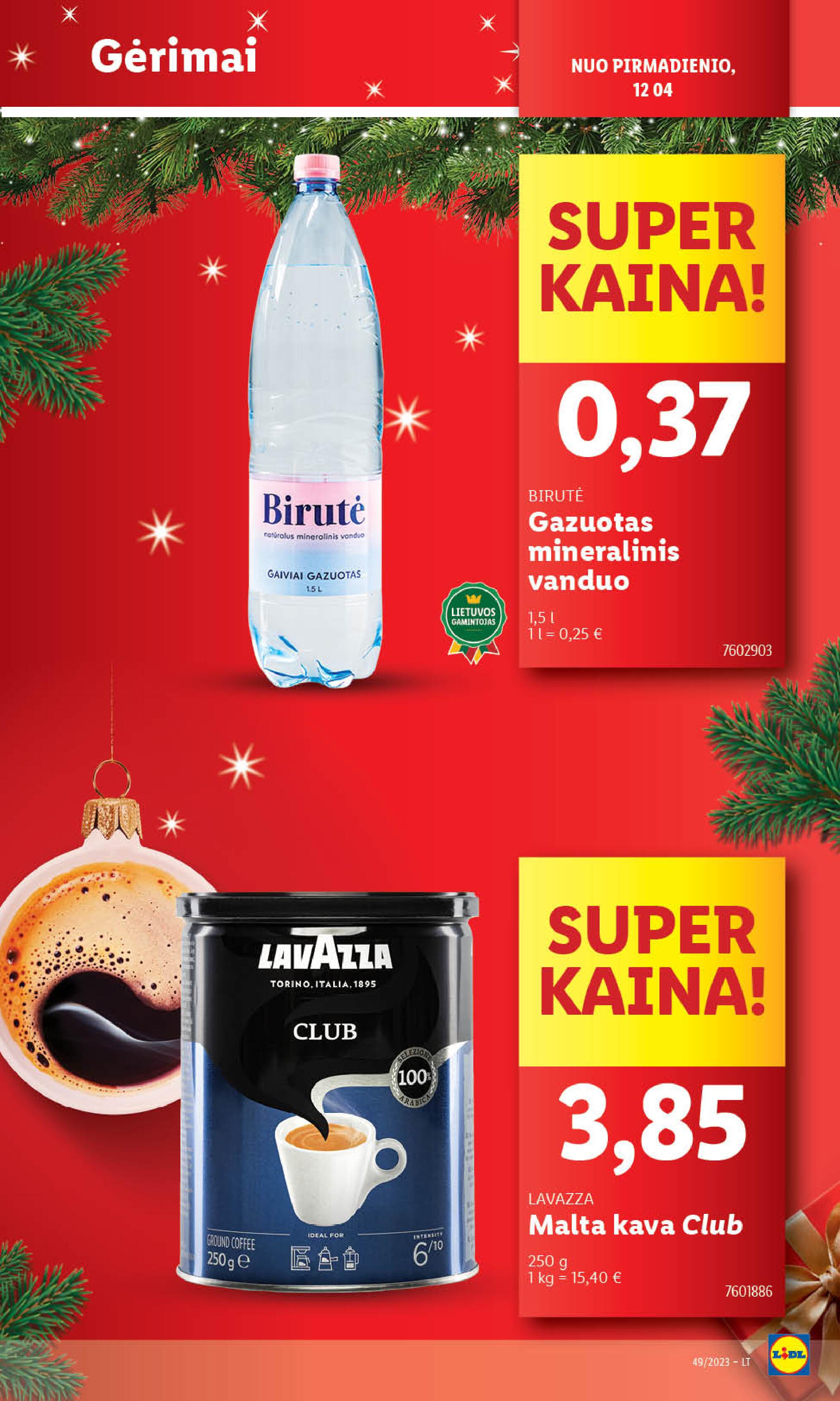 Naujausias LIDL kaininis katalogas 2023.12.04 - 2023.12.10