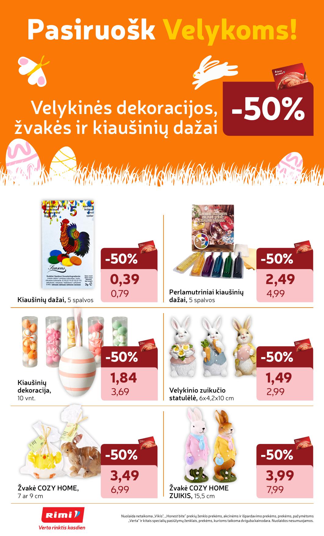 Naujausias RIMI kaininis katalogas 2026.03.31 - 2026.04.06