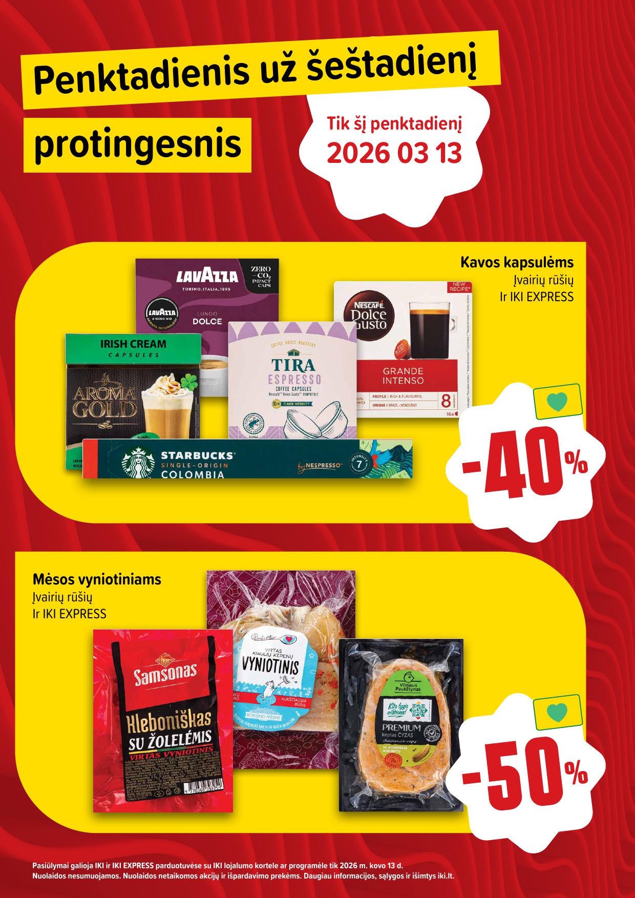 Naujausias IKI kaininis katalogas 2026.03.09 - 2026.03.15