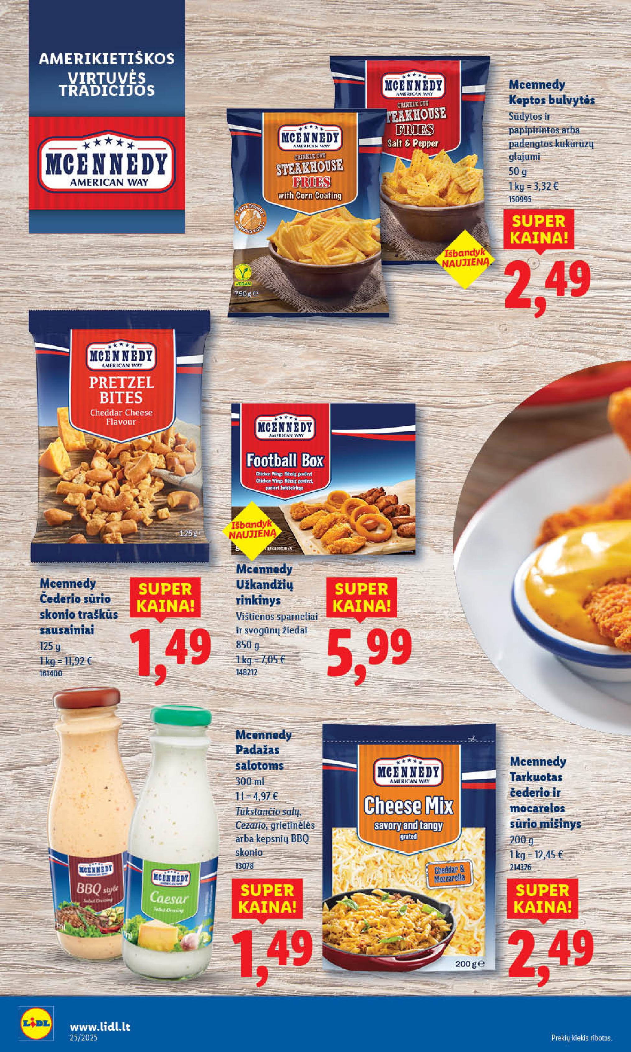 LIDL akcijų ir nuolaidų leidinys 2025.06.16 - 2025.06.22