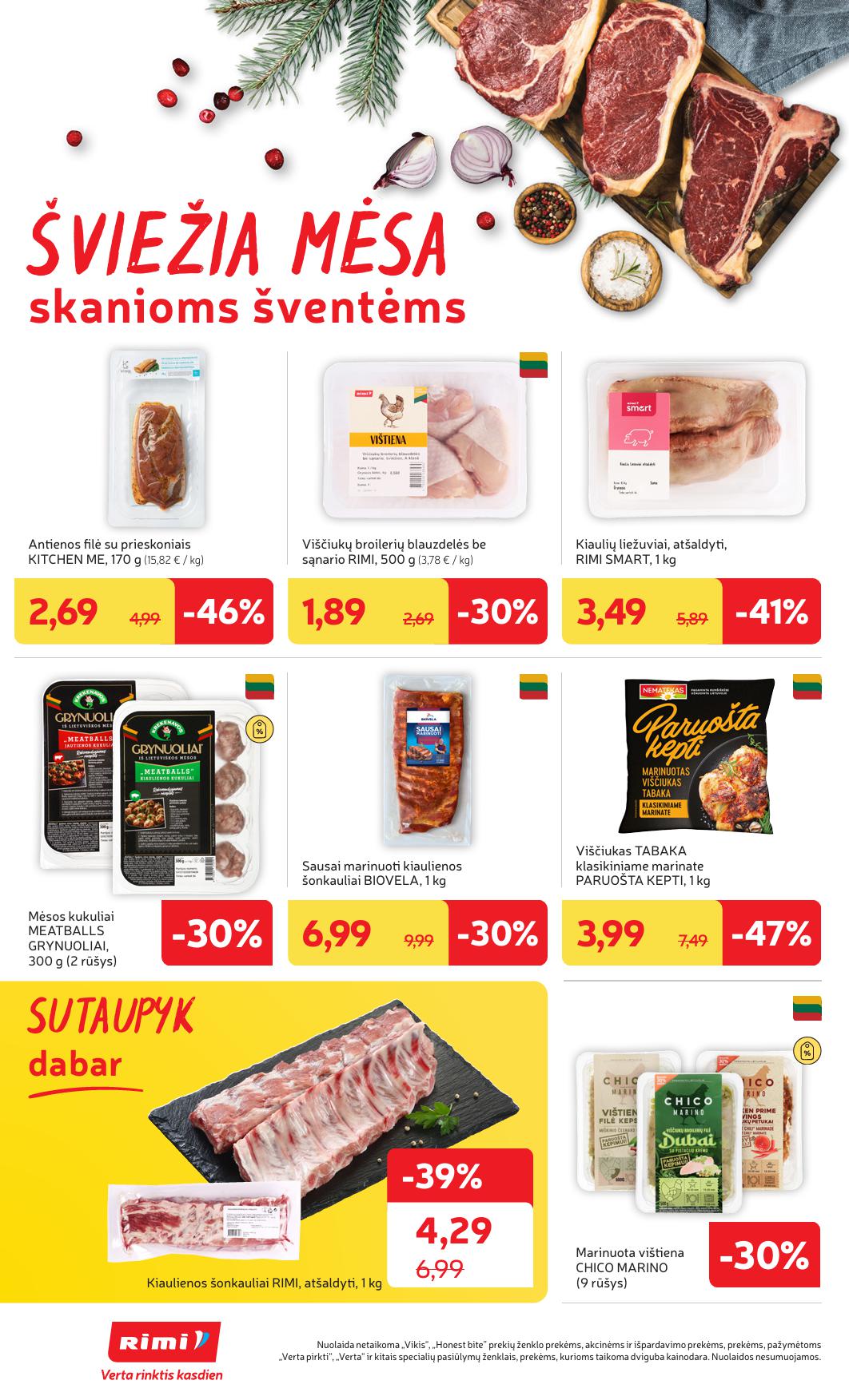 Naujausias RIMI kaininis katalogas 2025.11.18 - 2025.11.24