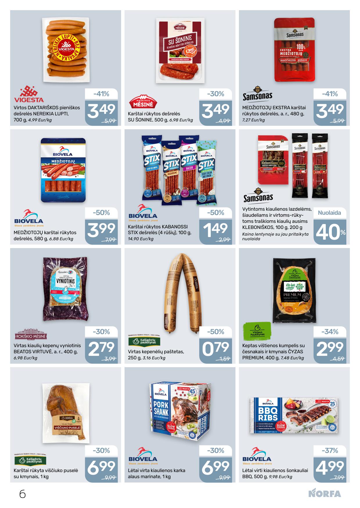 Naujausias NORFA kaininis katalogas 2025.11.13 - 2025.11.26