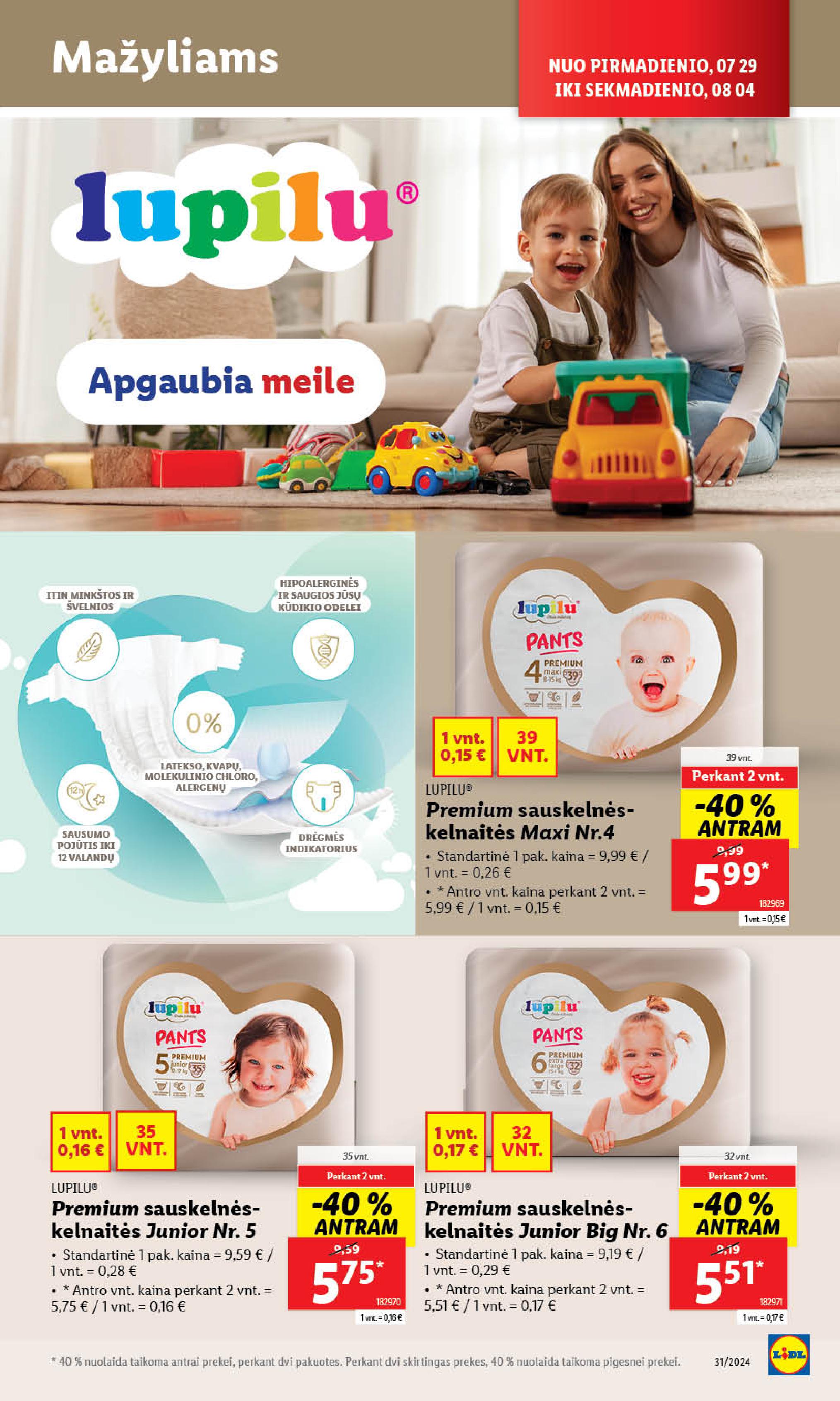 Naujausias LIDL kaininis katalogas 2024.07.29 - 2024.08.04