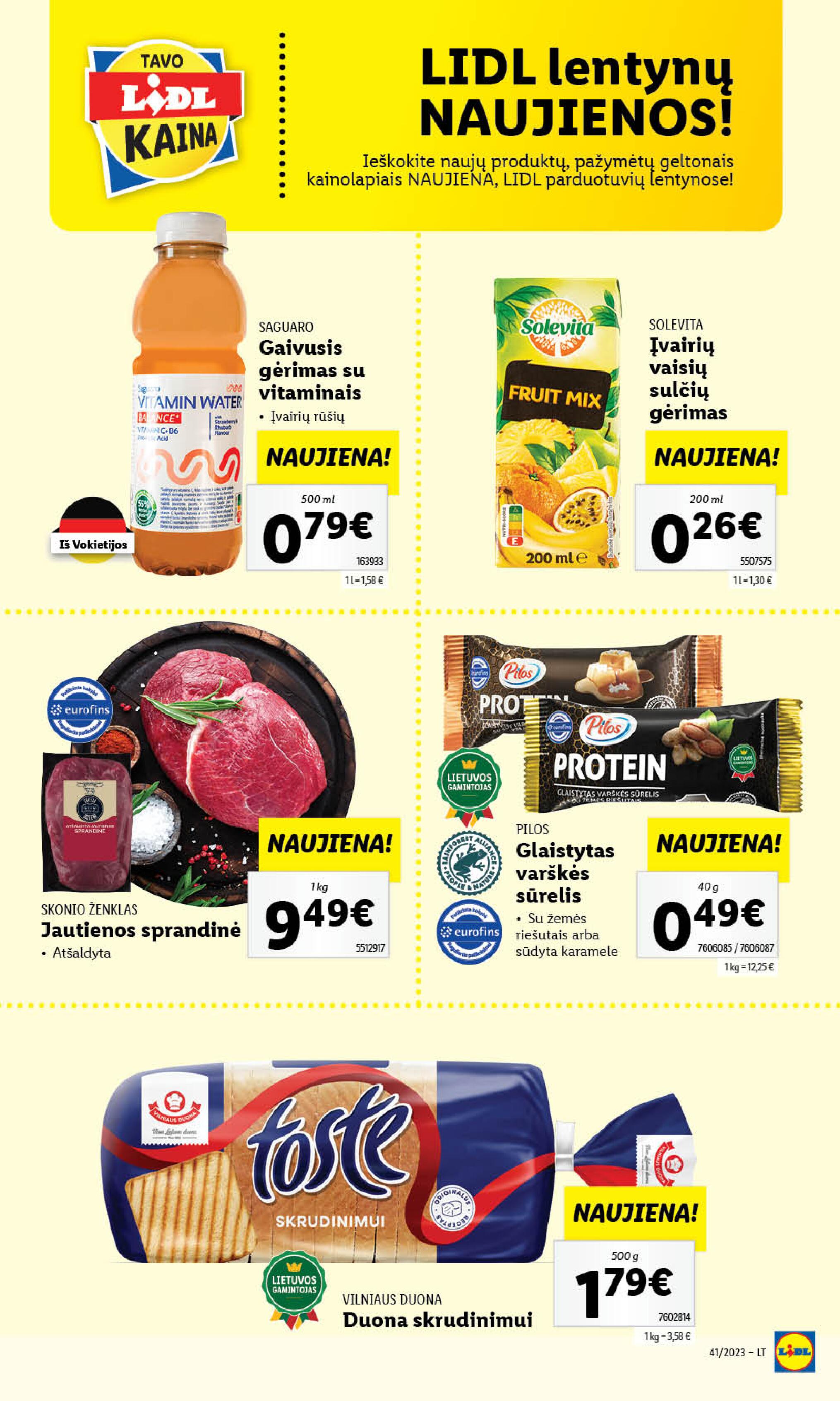 Naujausias LIDL kaininis katalogas 2023.10.09 - 2023.10.15