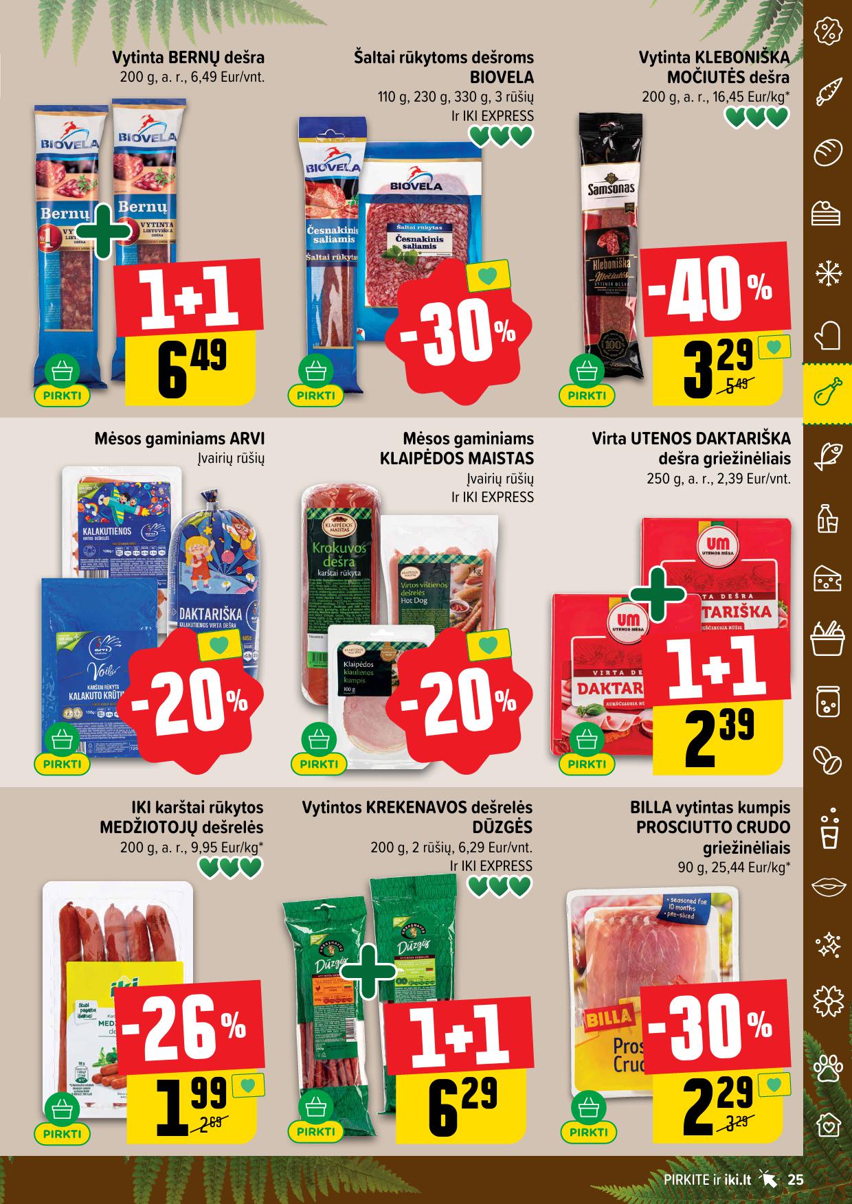 IKI SAVAITĖLĖ akcijų ir nuolaidų leidinys Nr.26 2025.06.23 - 2025.06.29