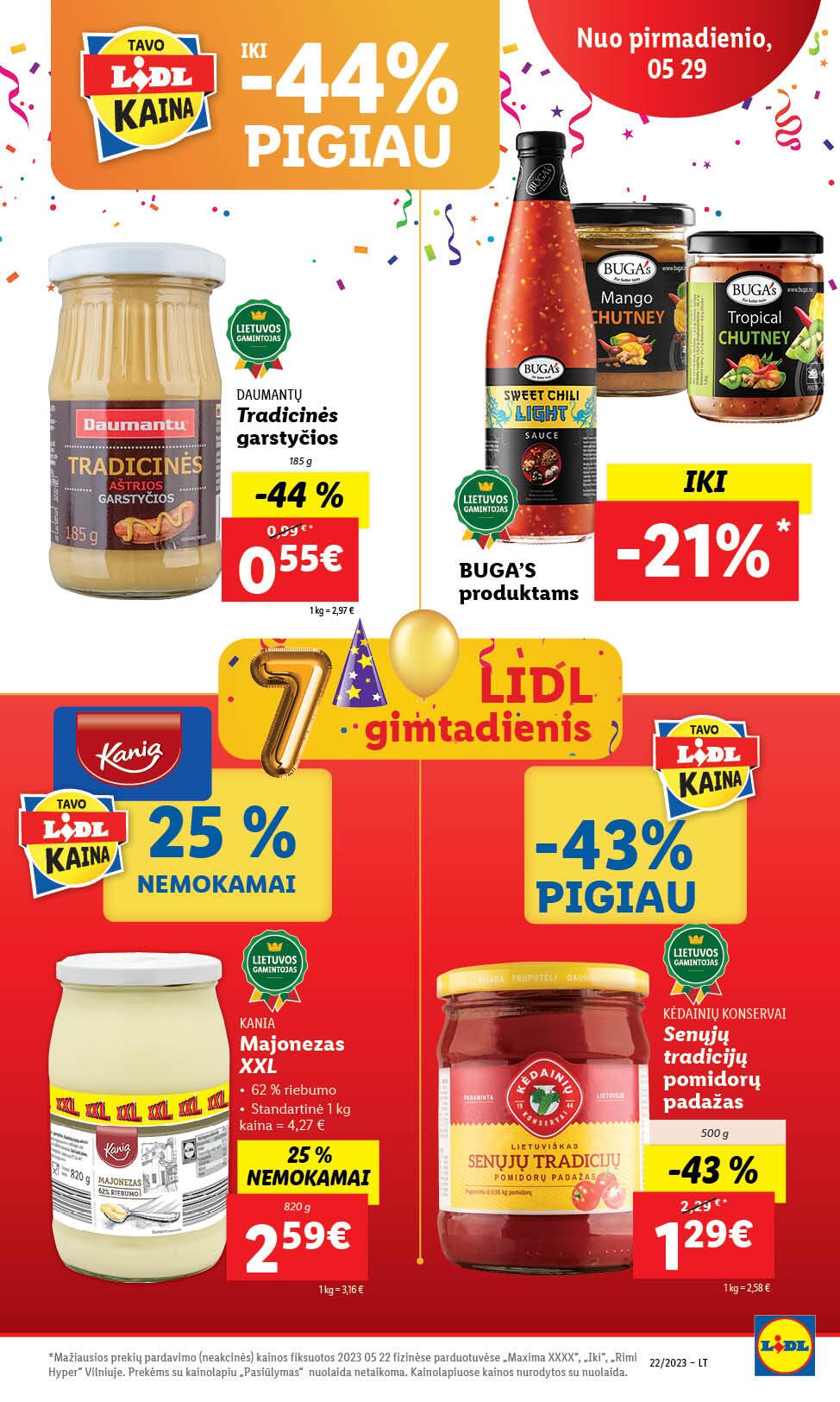 Naujausias LIDL kaininis katalogas 2023.05.29 - 2023.06.04