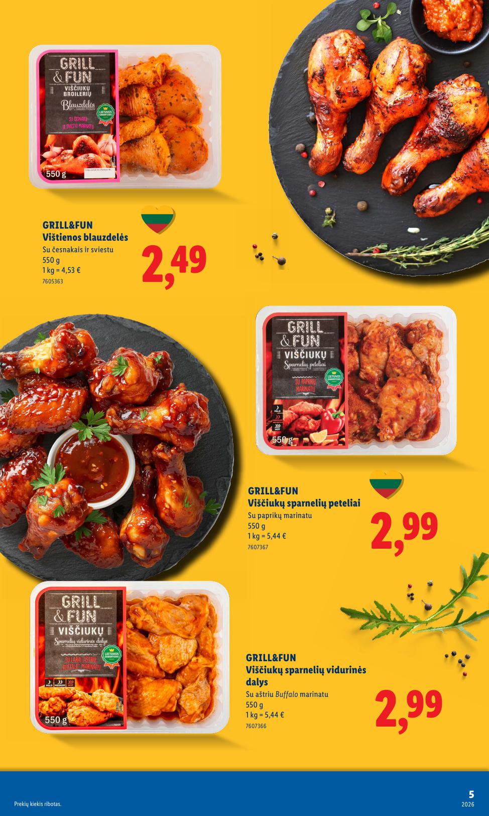 LIDL grilio katalogas "Grilis gardumo, kaina pigumo"