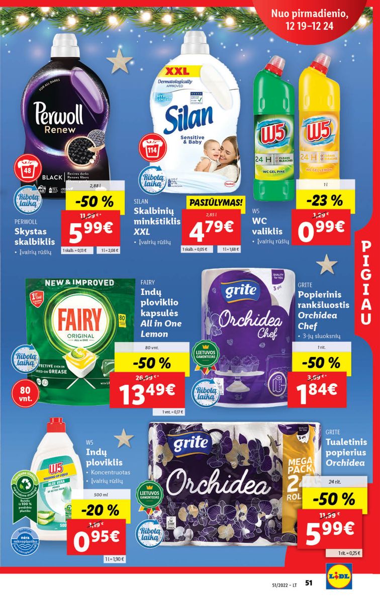 Naujausias LIDL kaininis katalogas 2022.12.19 - 2022.12.25