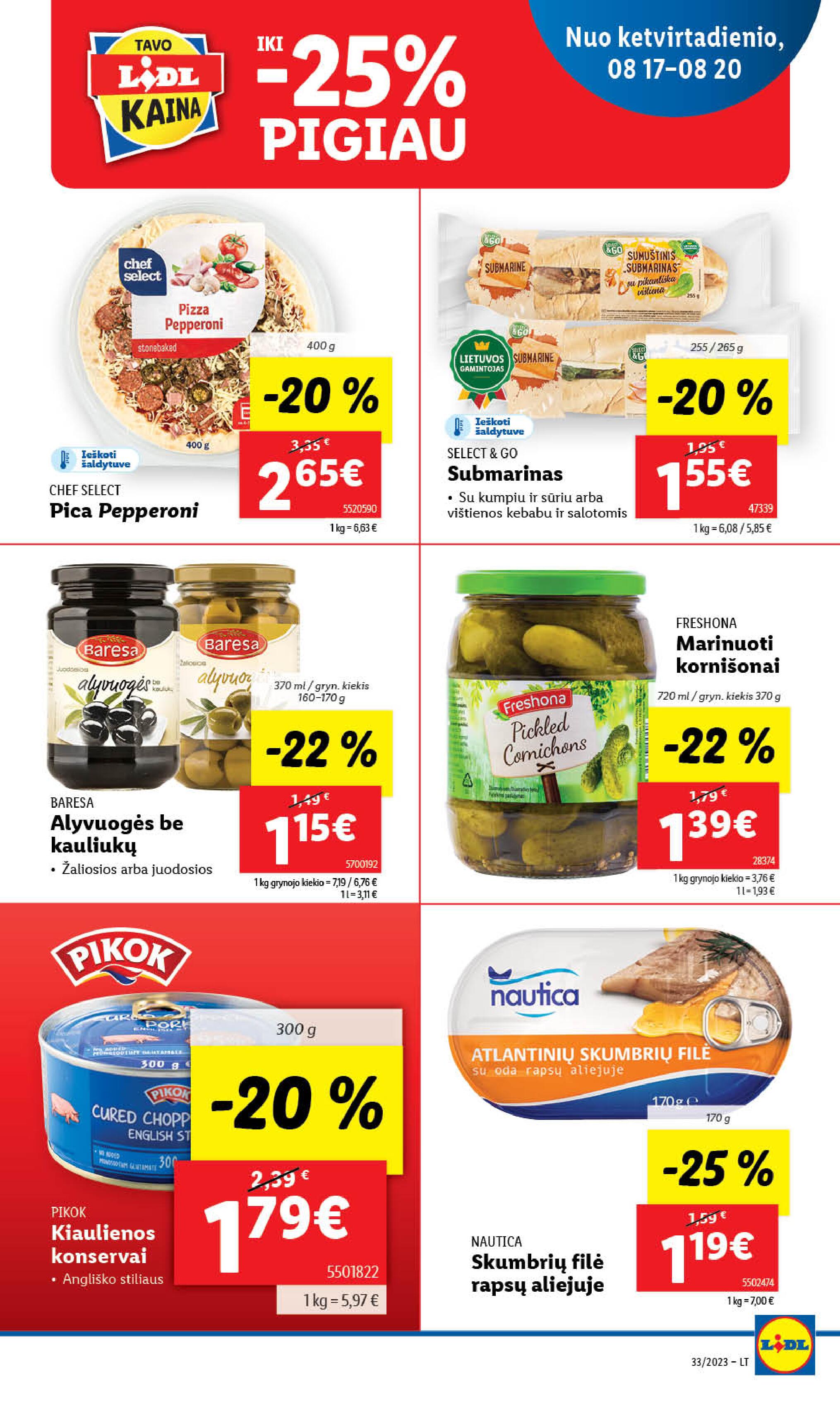 Naujausias LIDL kaininis katalogas 2023.08.14 - 2023.08.20