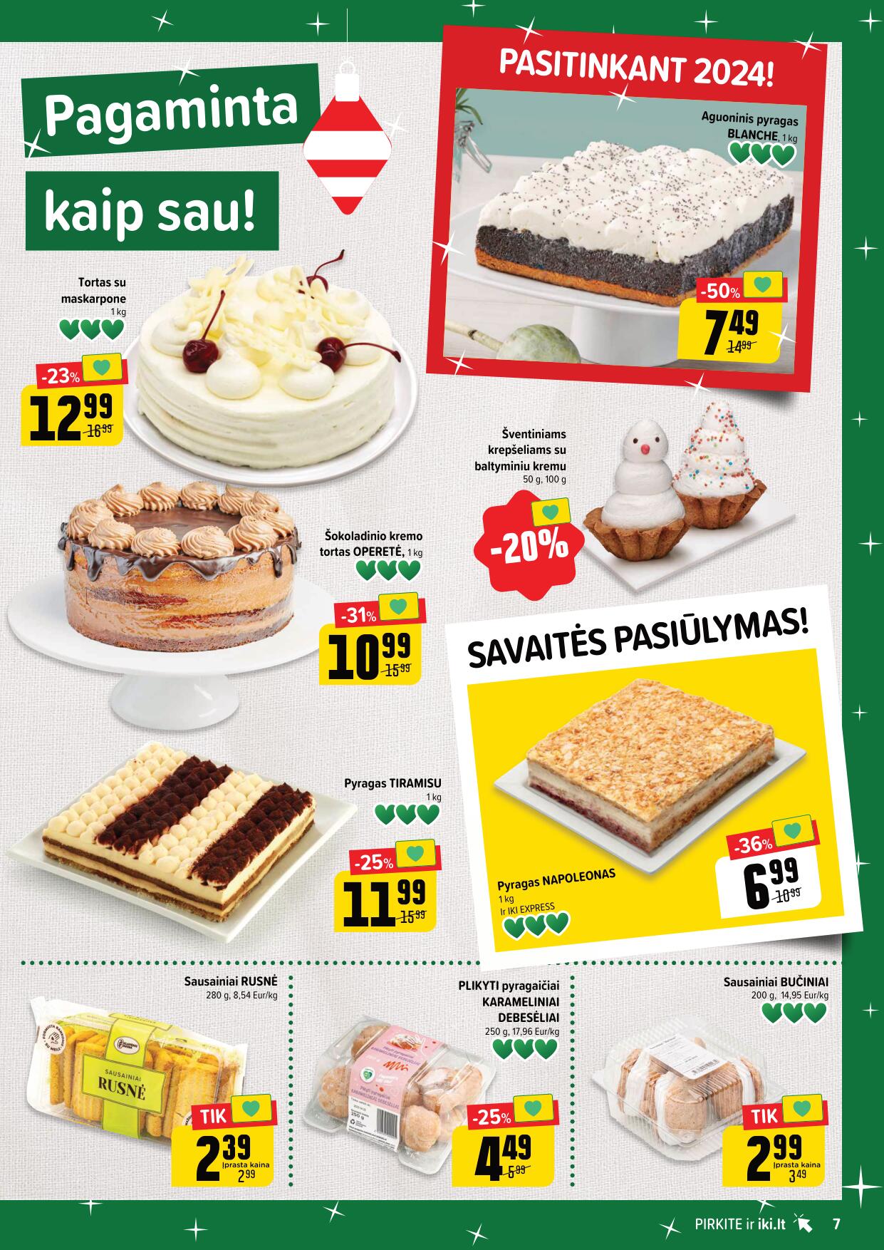 Naujausias IKI kaininis katalogas 2023.12.27 - 2024.01.01