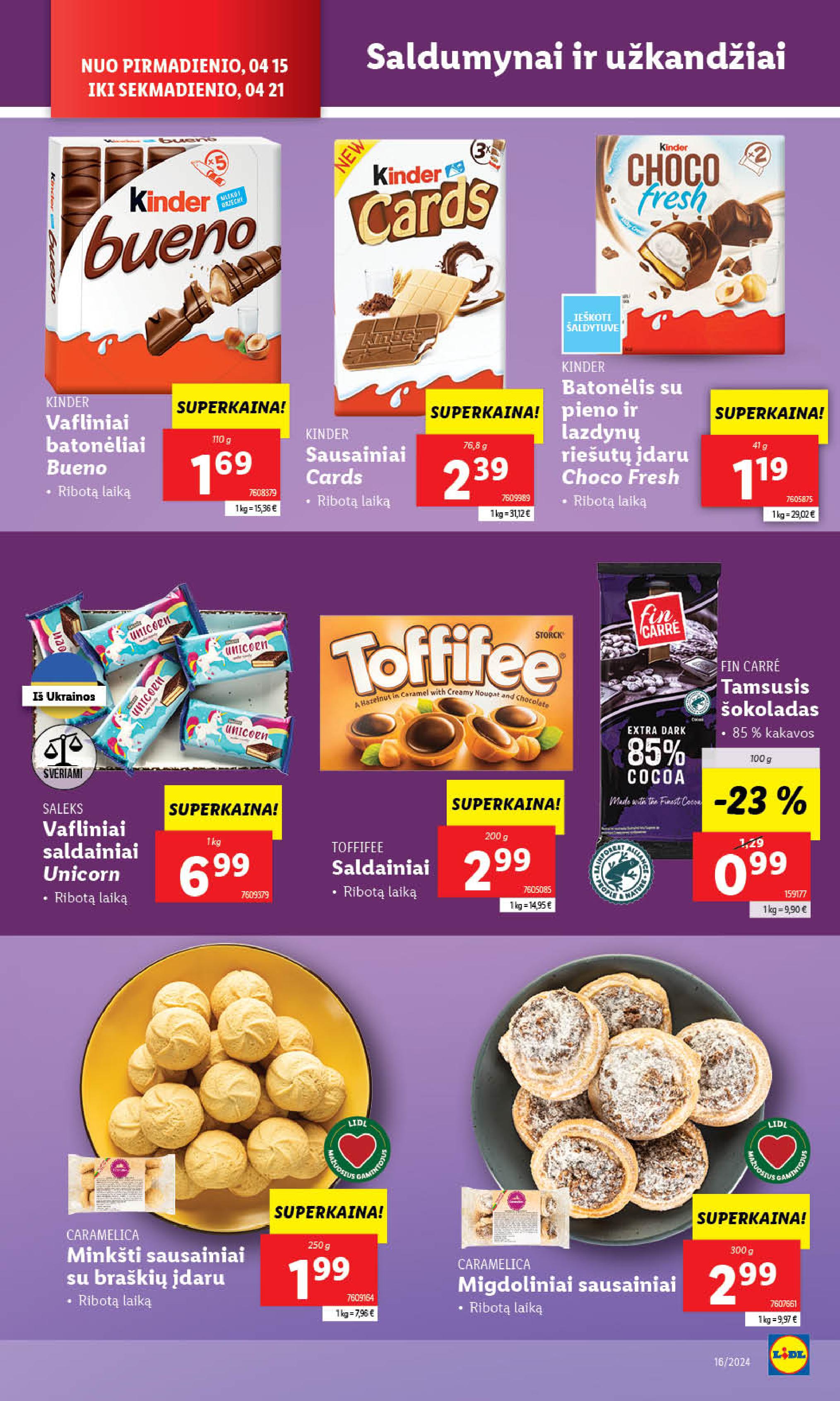 Naujausias LIDL kaininis katalogas 2024.04.15 - 2024.04.21