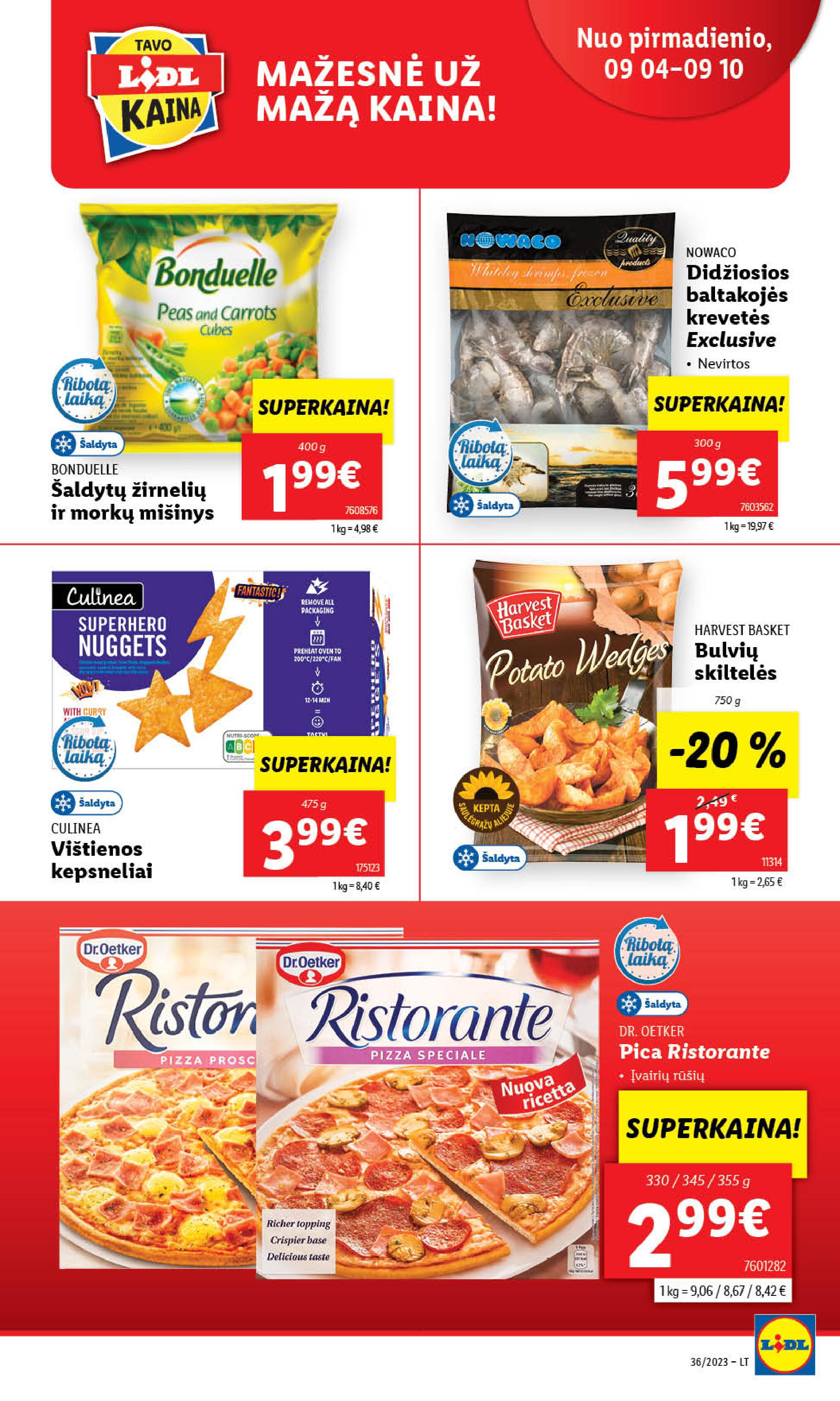 Naujausias LIDL kaininis katalogas 2023.09.04 - 2023.09.10