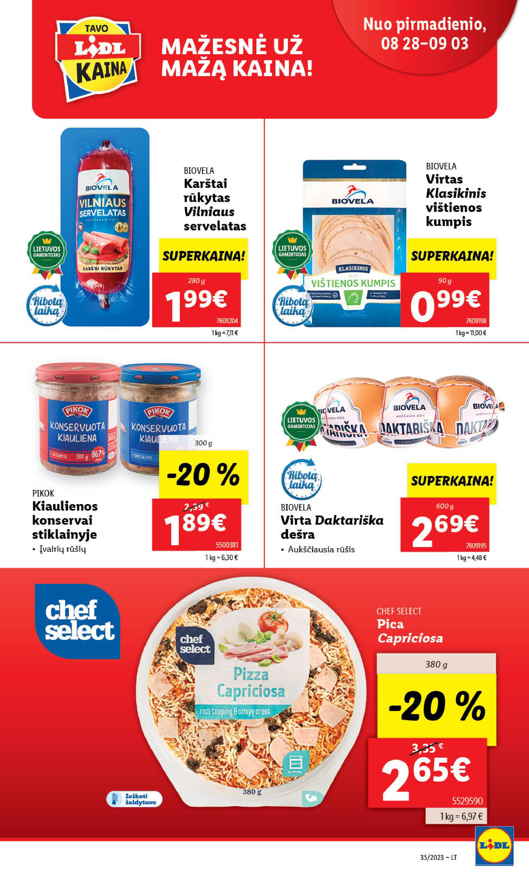 Naujausias LIDL kaininis katalogas 2023.08.28 - 2023.09.03