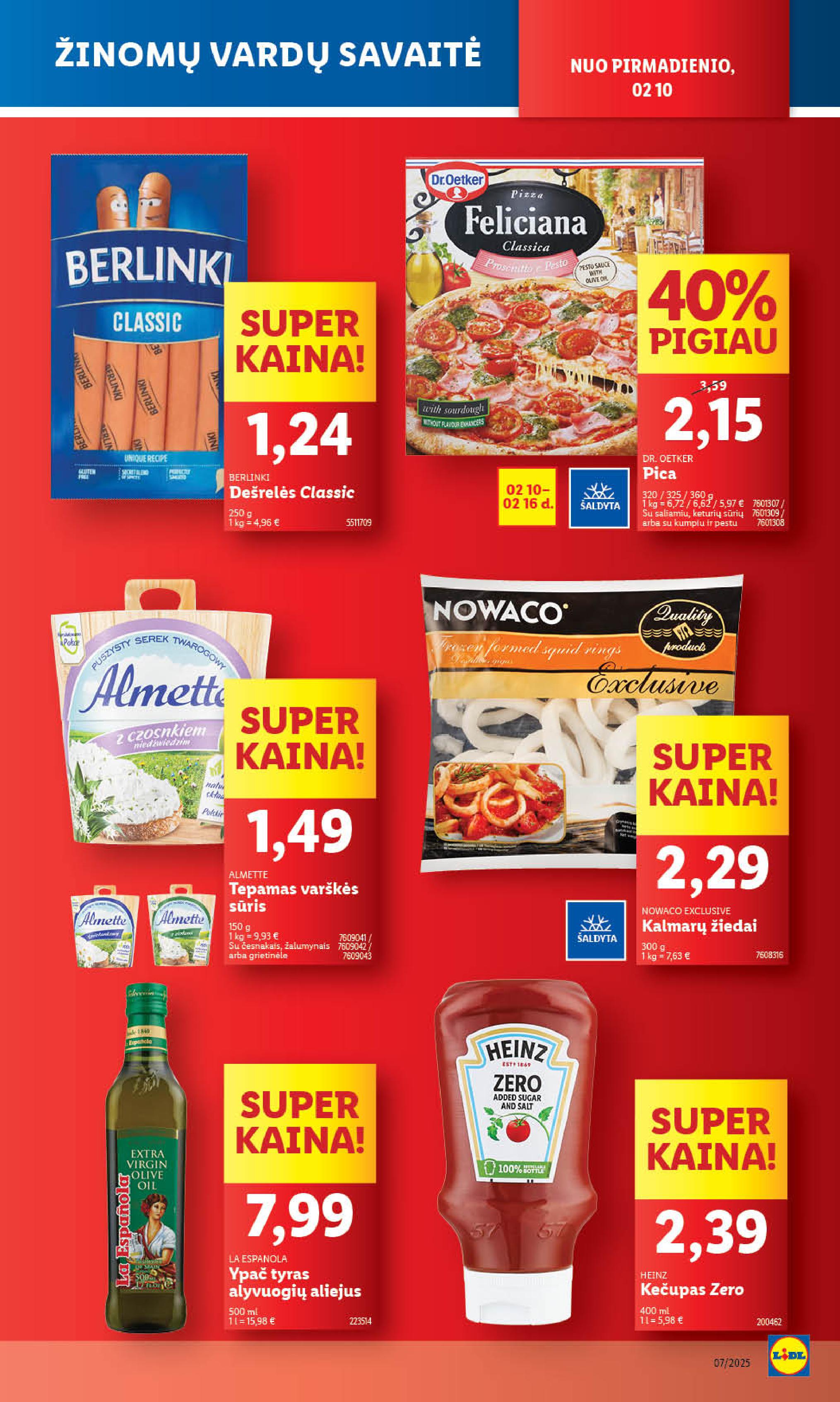 Naujausias LIDL kaininis katalogas 2025.02.10 - 2025.02.16