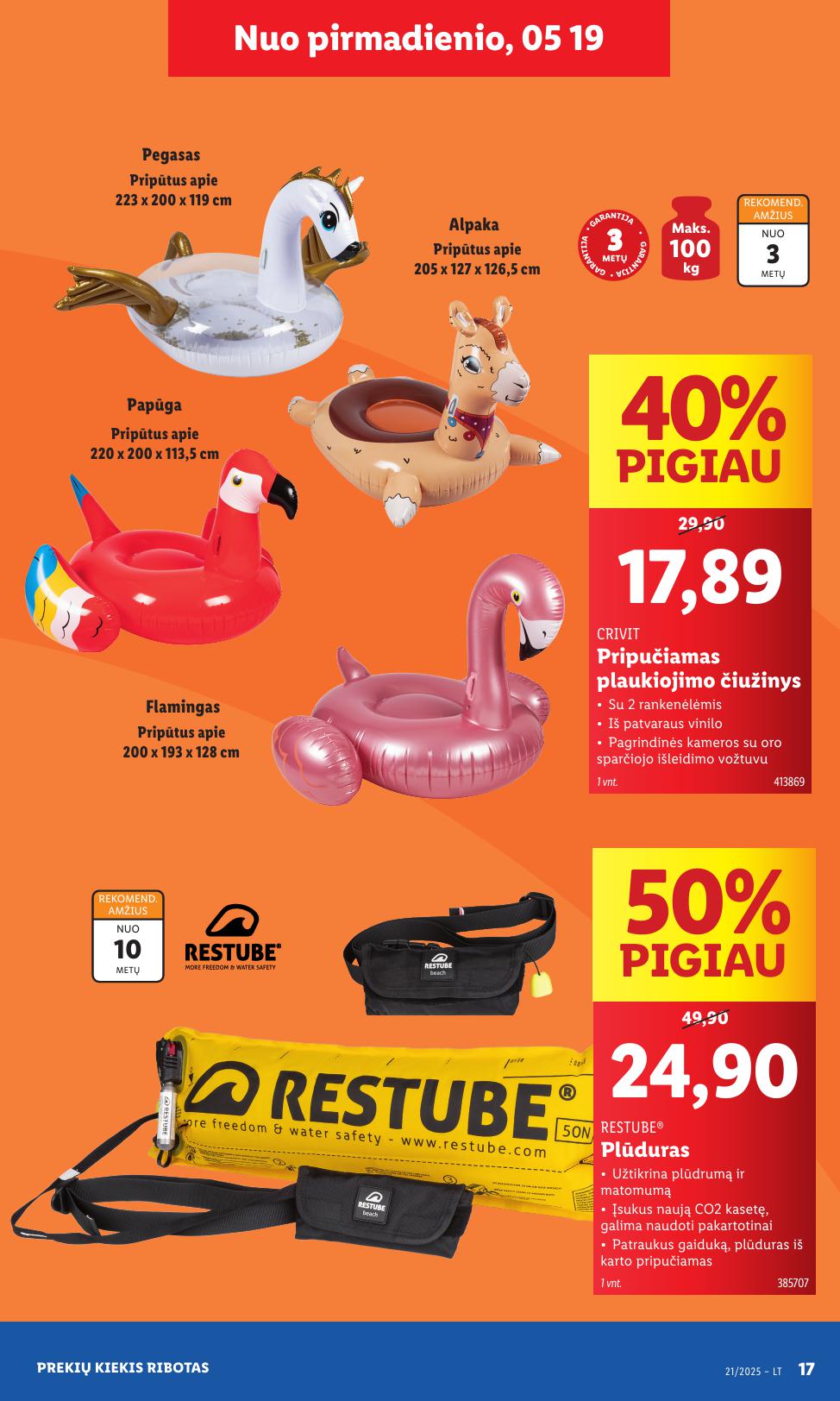 LIDL ne maisto prekių leidinys 2025.05.19 - 2025.05.25