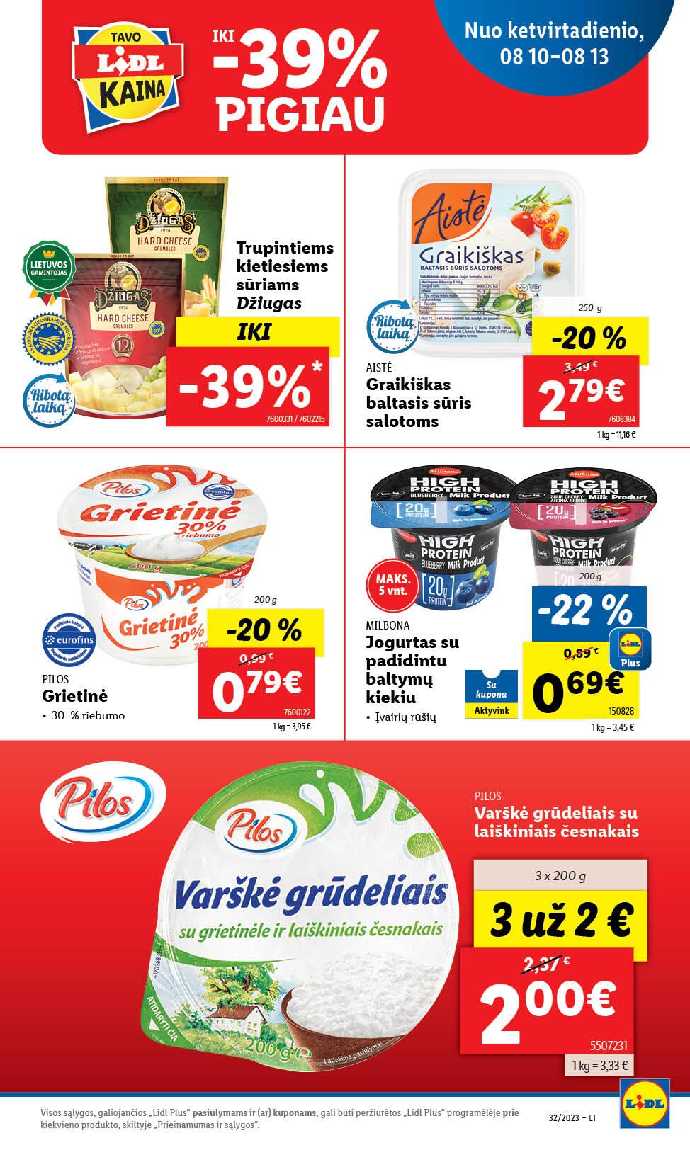 Naujausias LIDL kaininis katalogas 2023.08.07 - 2023.08.13